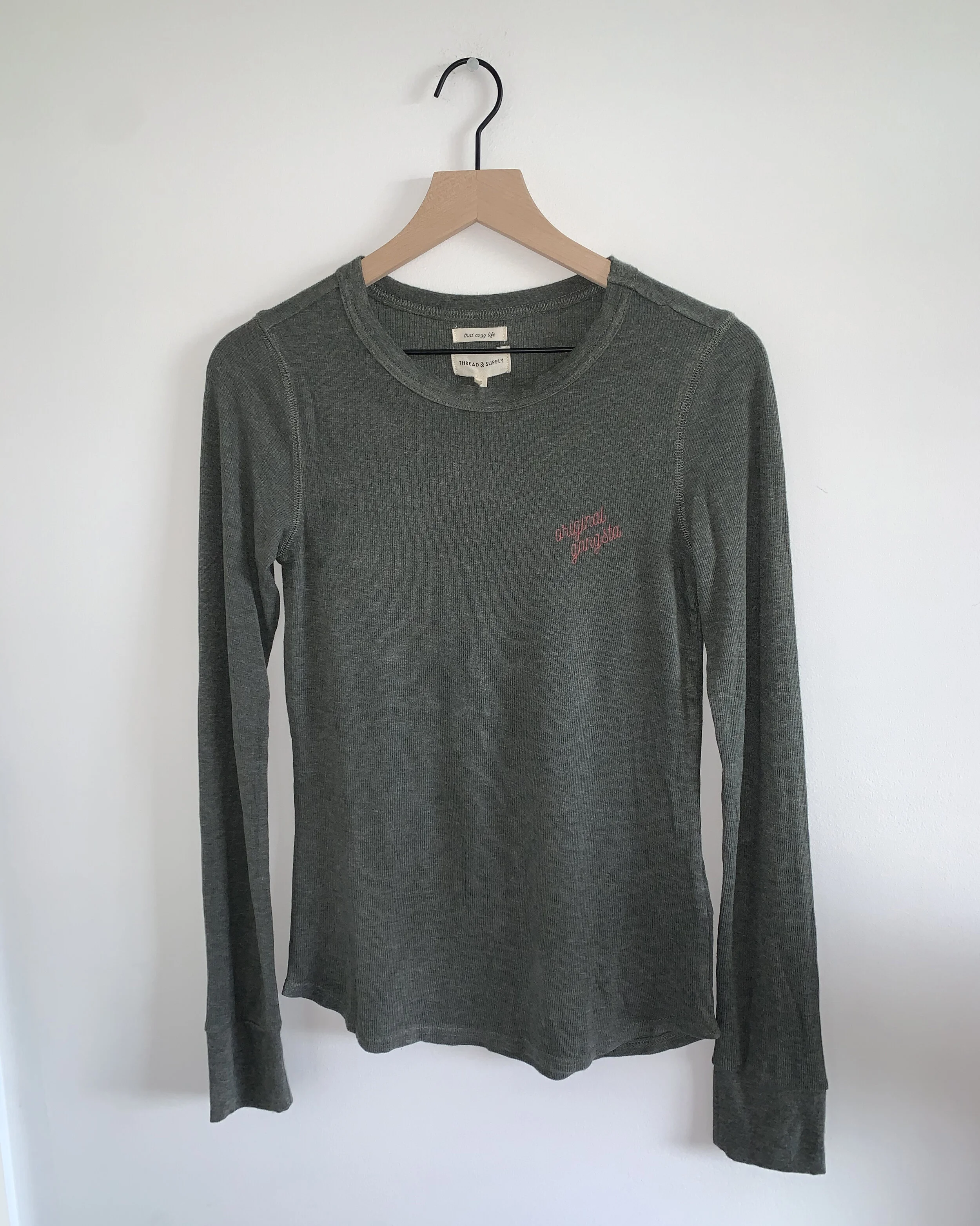 "Original Gangsta" Long Sleeve Waffle