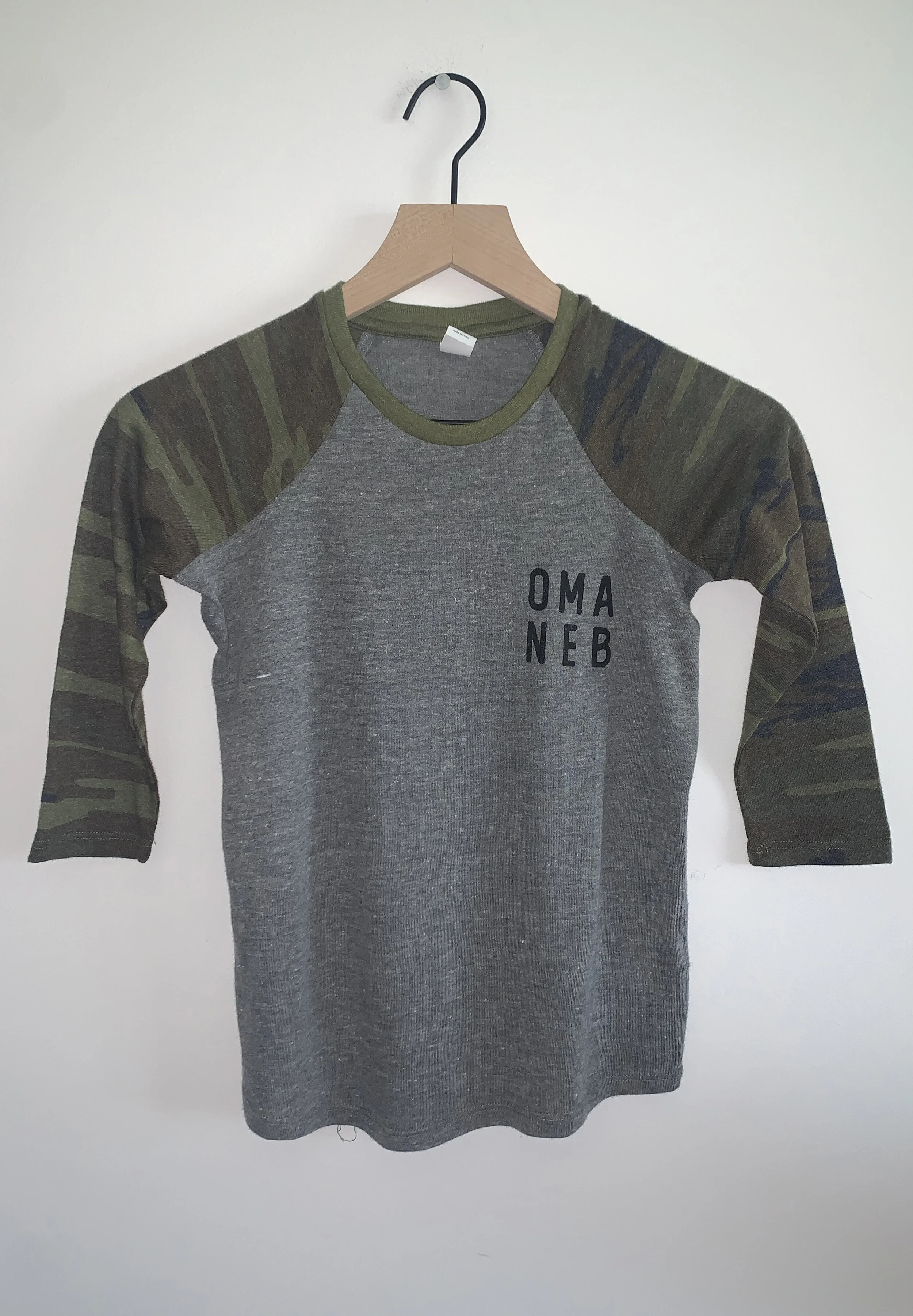 Youth OMA NEB baseball tee