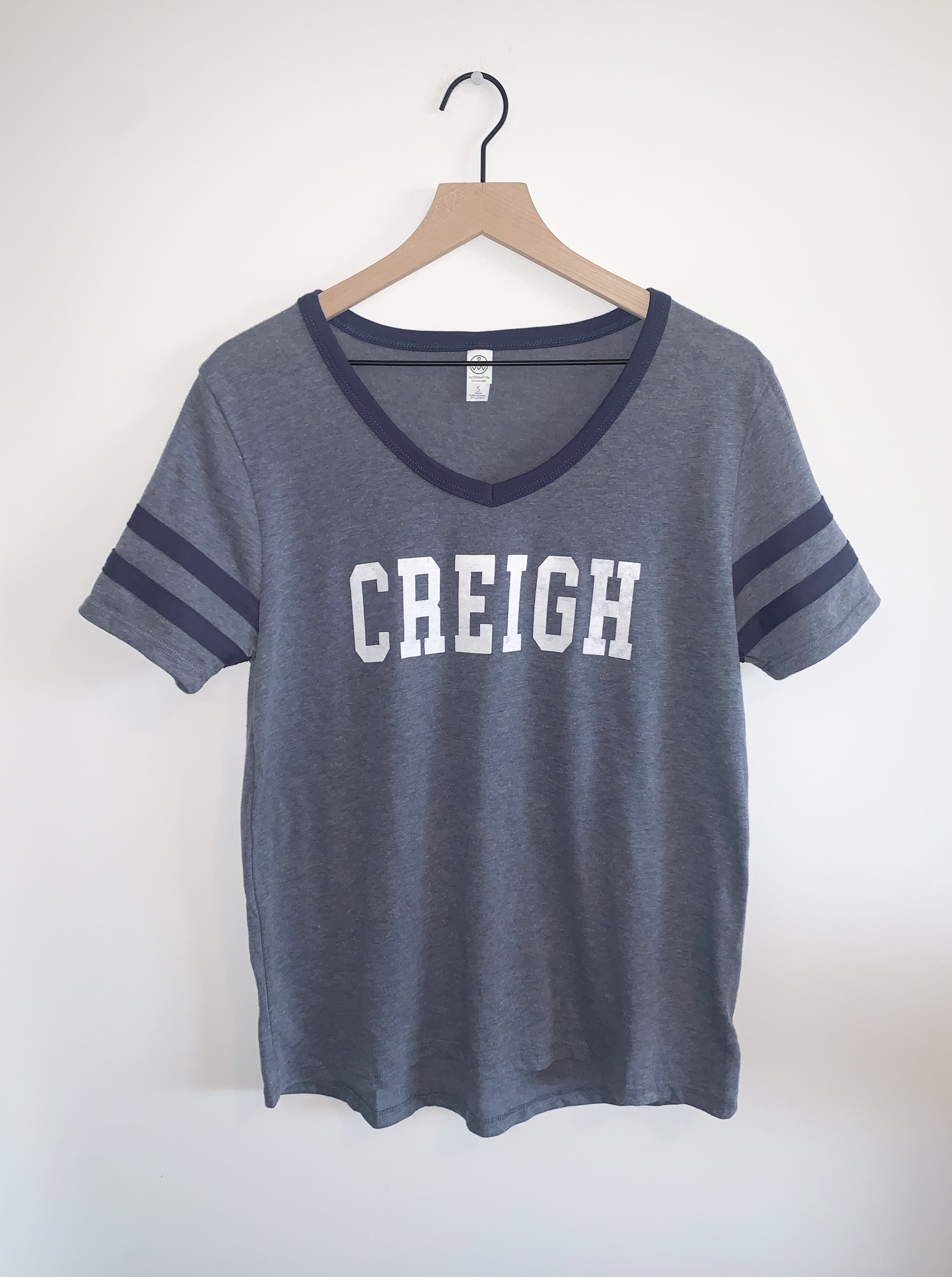 CREIGH Vintage Jersey Varsity Tee