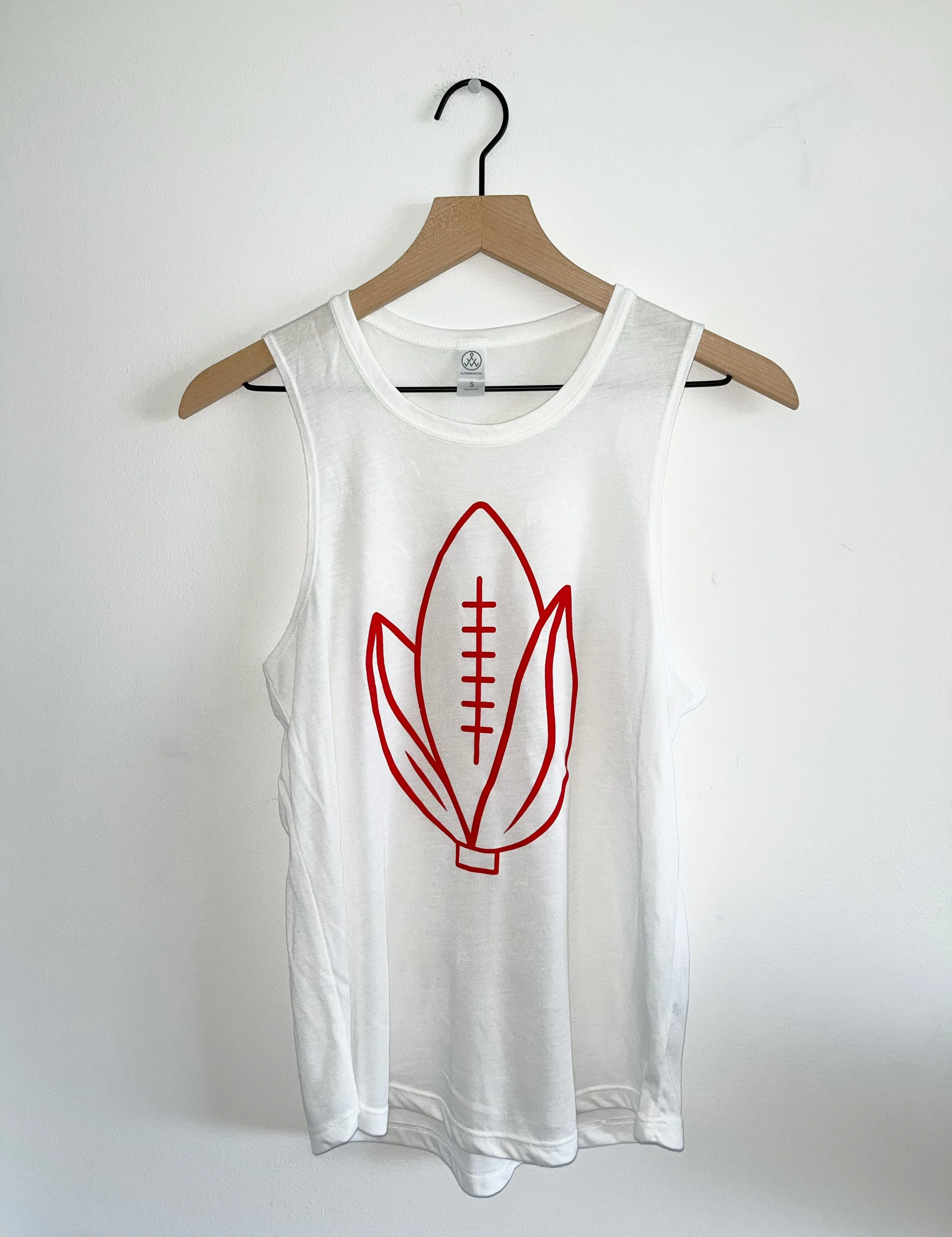 Women's Kernel Muscle Tank in White