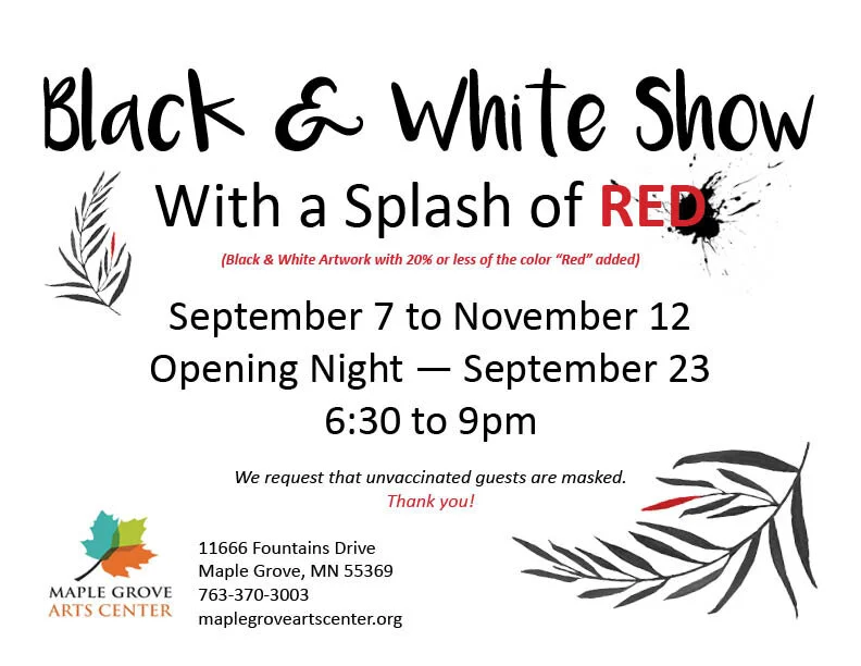 The Black &amp; White with a Splash of Red Show 2021