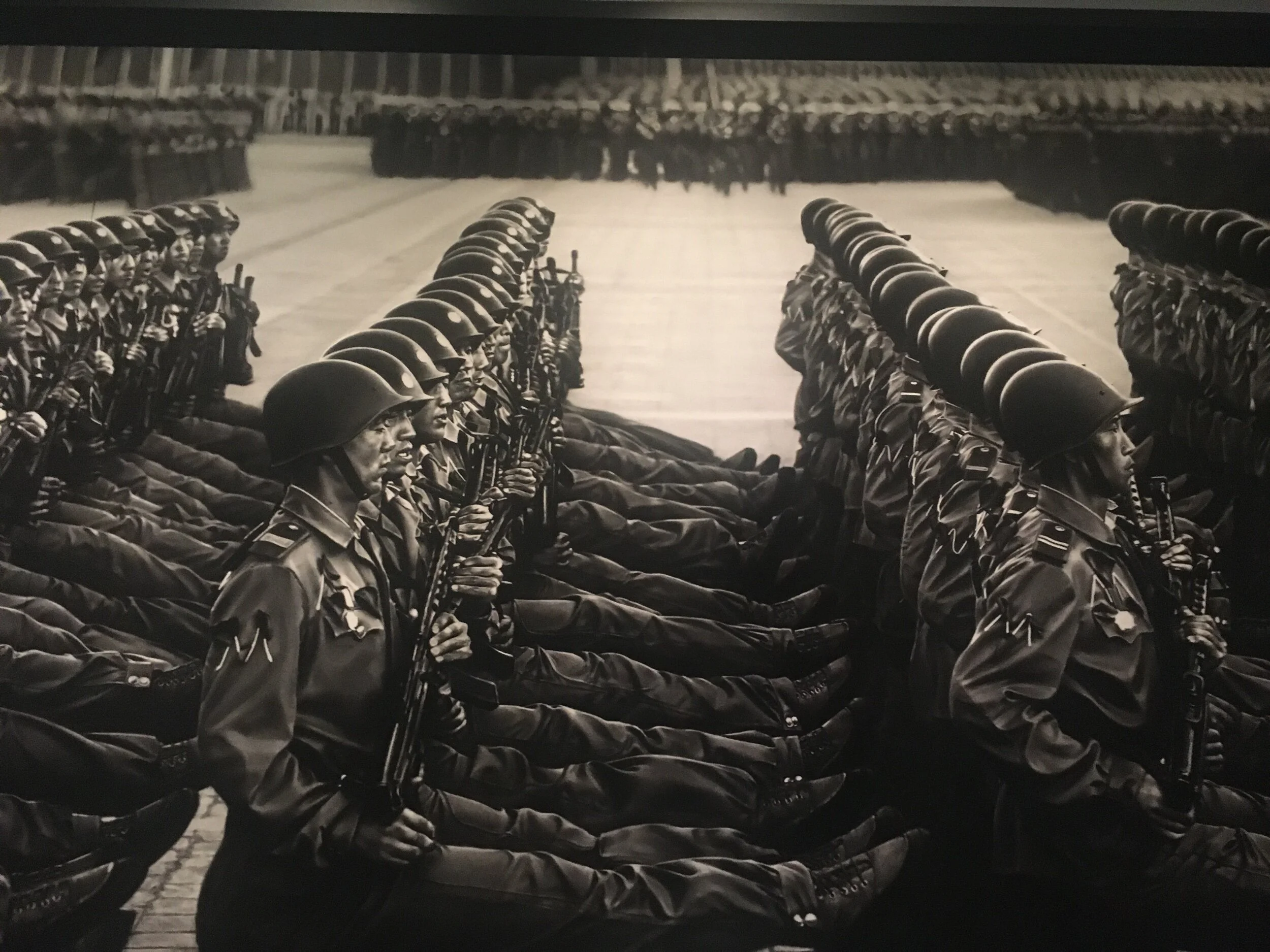 Detail of marching soldiers