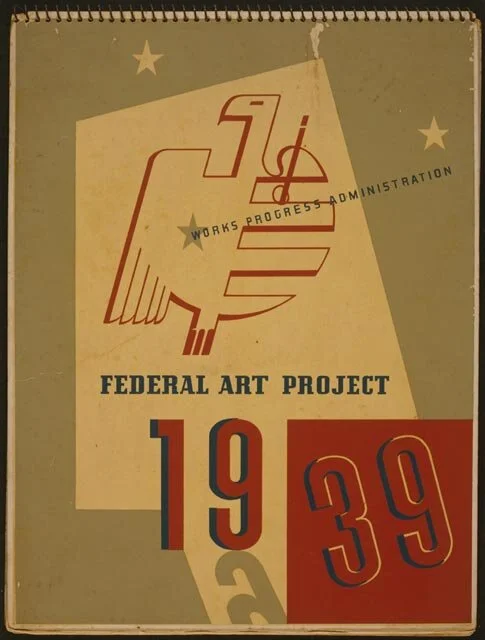 Jerome Henry Rothstein, Front Cover of Federal Art Project 1939 Calendar, 1938, Works Progress Administration, Library of Congress Prints and Photographs Division.