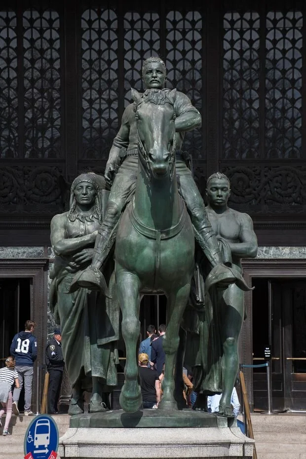 James Earle Fraiser, Equestrian Statue of Theodore Roosevelt, 1939, Bronze, Collection of The American Museum of Natural History and the City of New York.