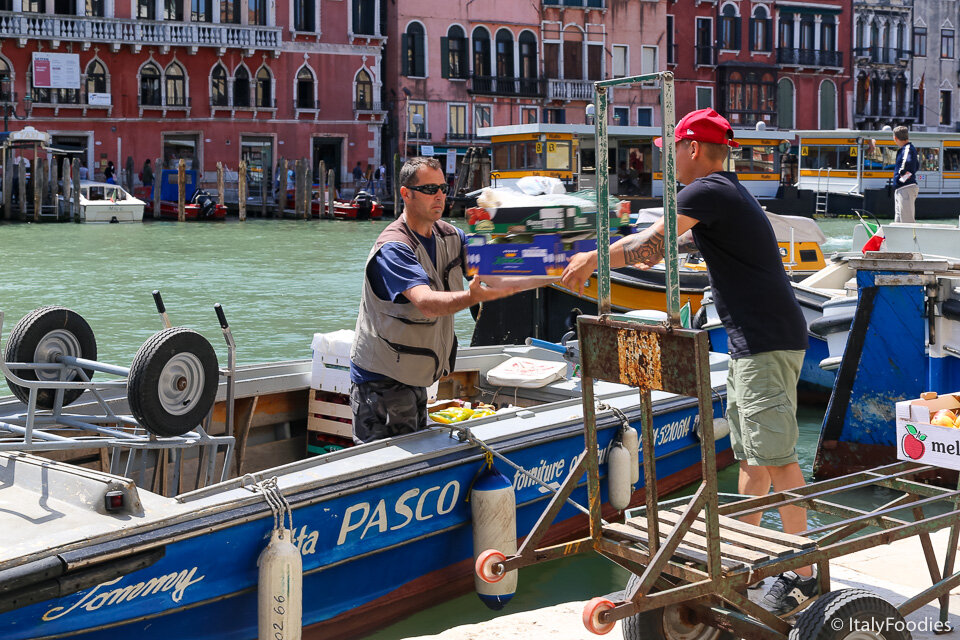 Morning deliveries, Venice's Grand Canal