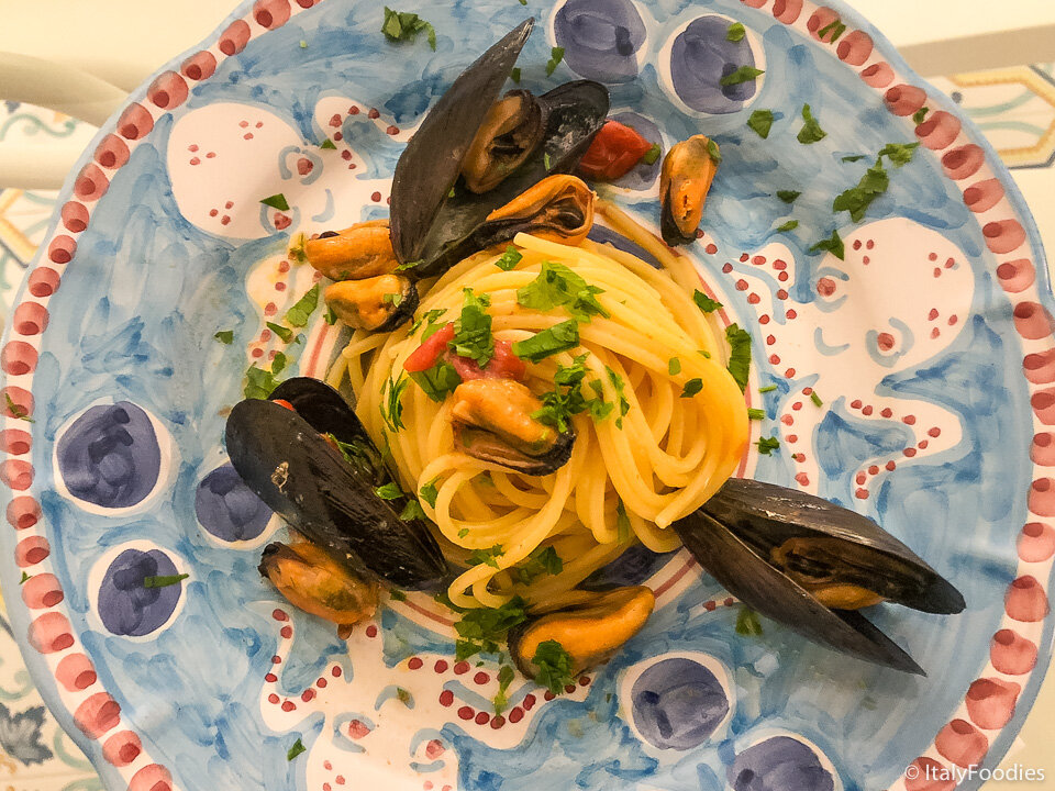Spaghetti with mussels, Amalfi