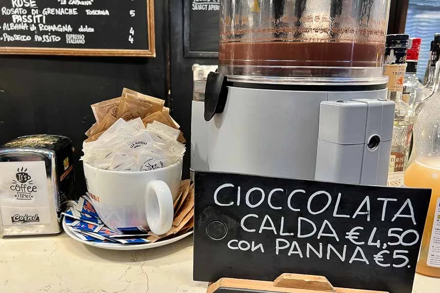 Delectable Italian Hot Chocolate in Italy (+ Recipe for Cioccolata