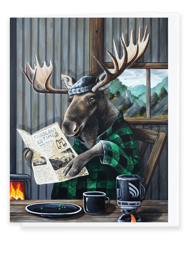 Loose In Fiordland - A6 Greeting Card