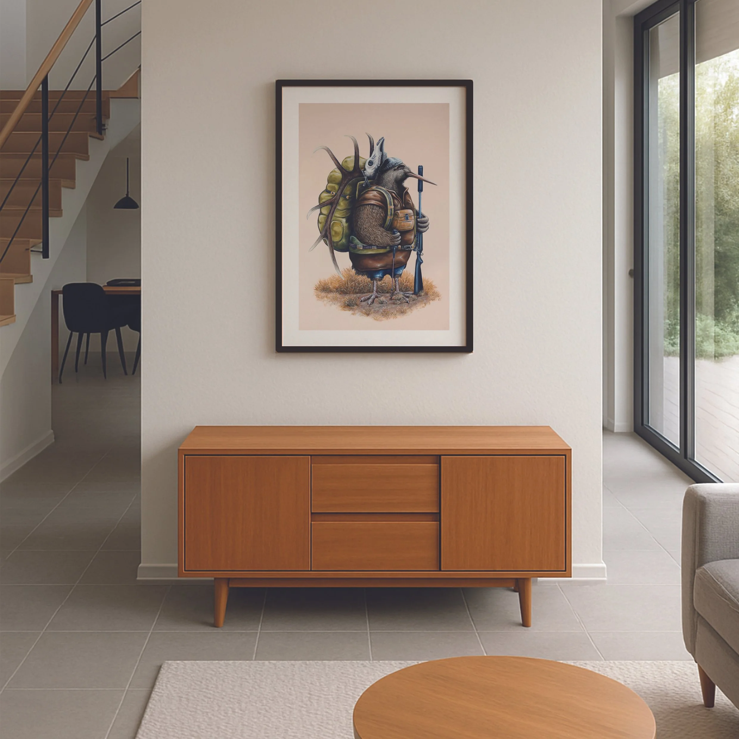 Buck framed insitu.jpg