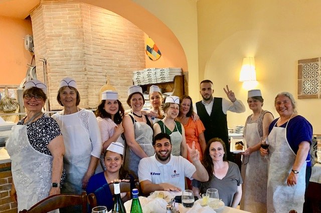 Pizza making class in sorrento italy all women tour .jpg