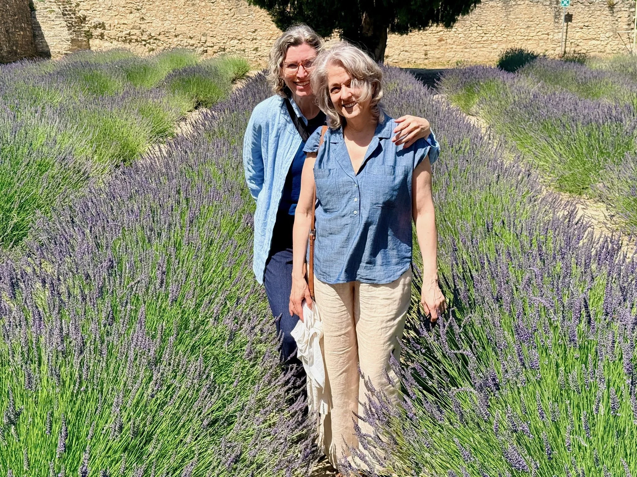 solo female travlers exploring lavender fields in Provence, France