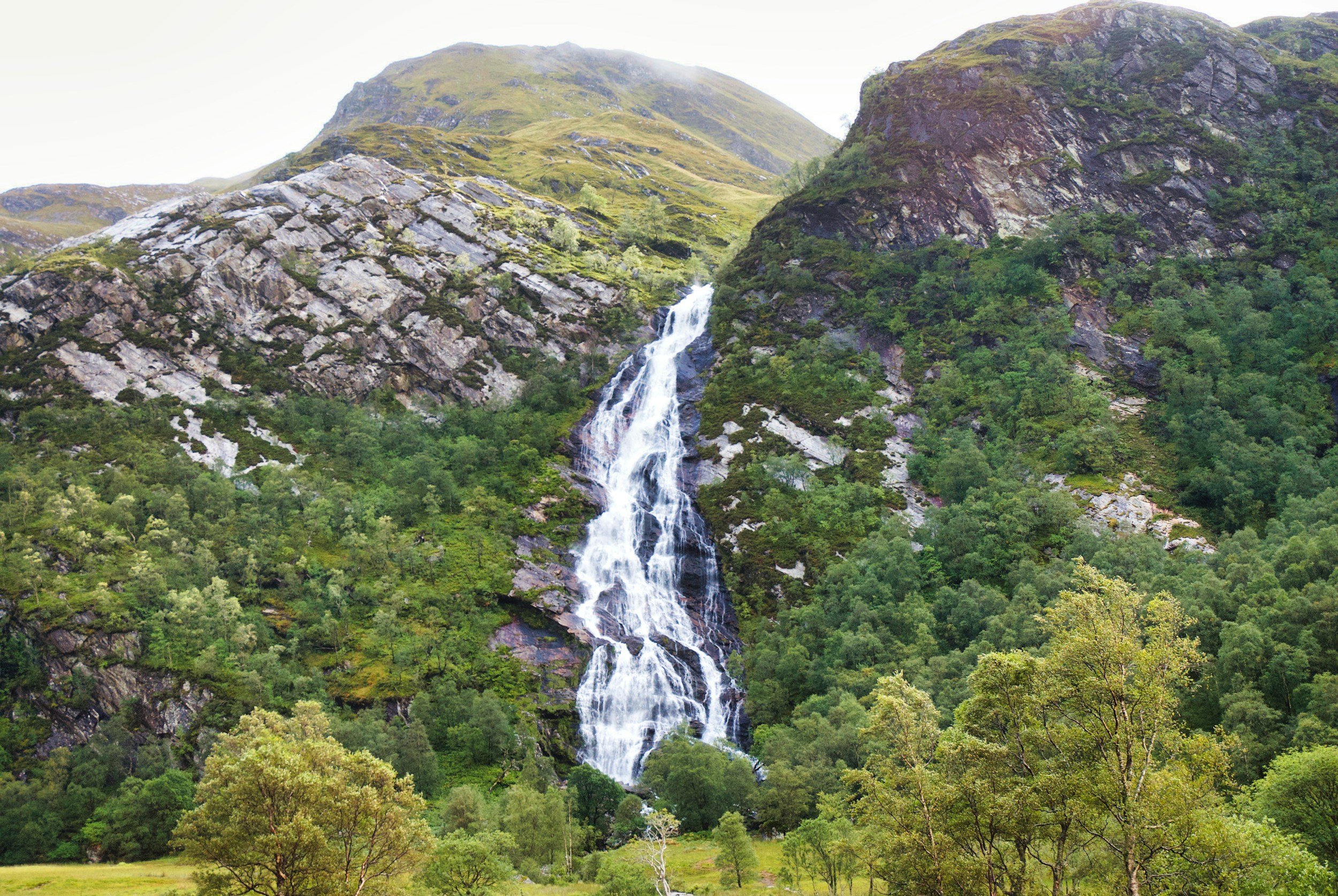 Steall Falls Waterfall in Scotland