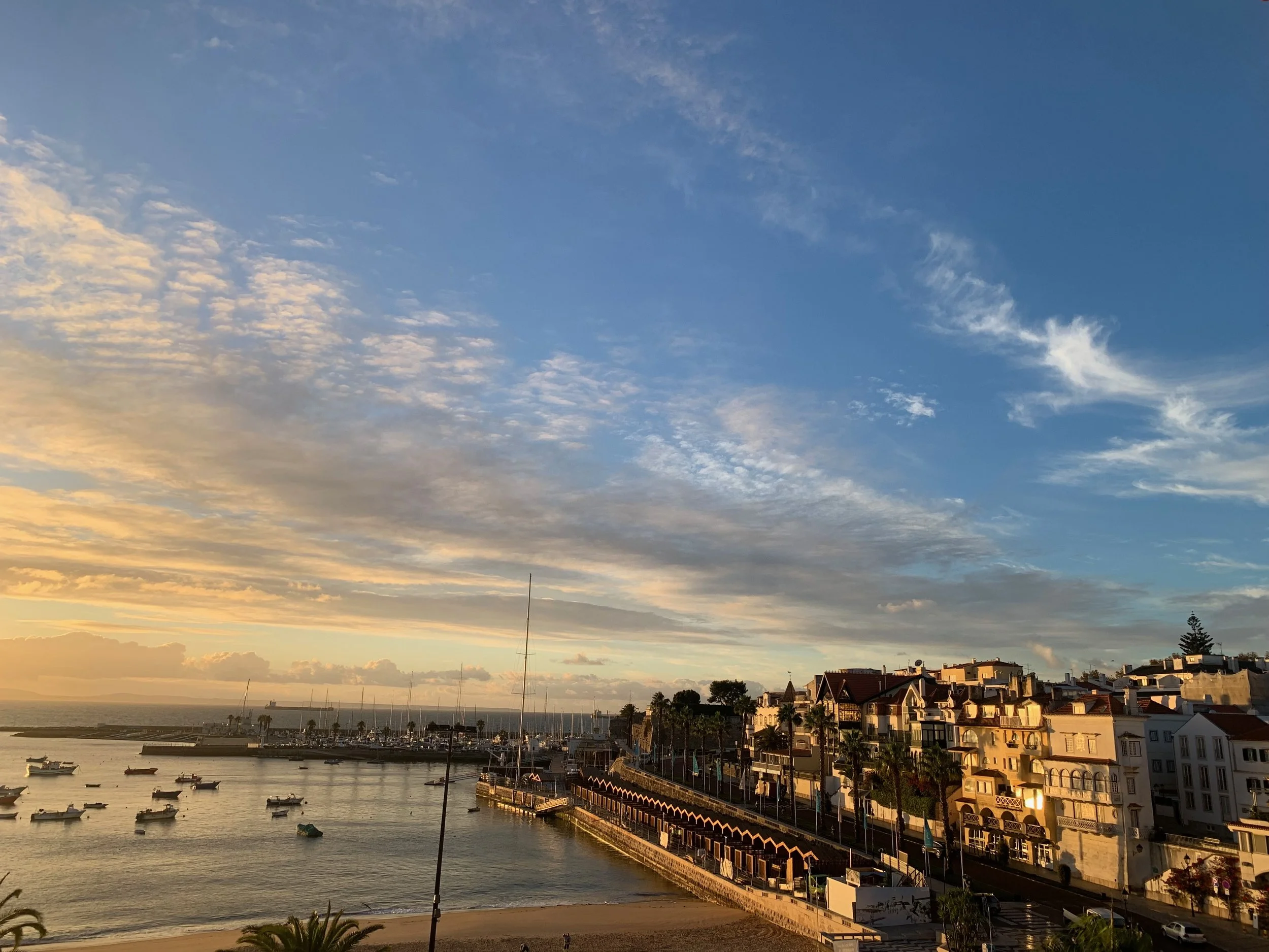 Sunset on the coast of Portugal