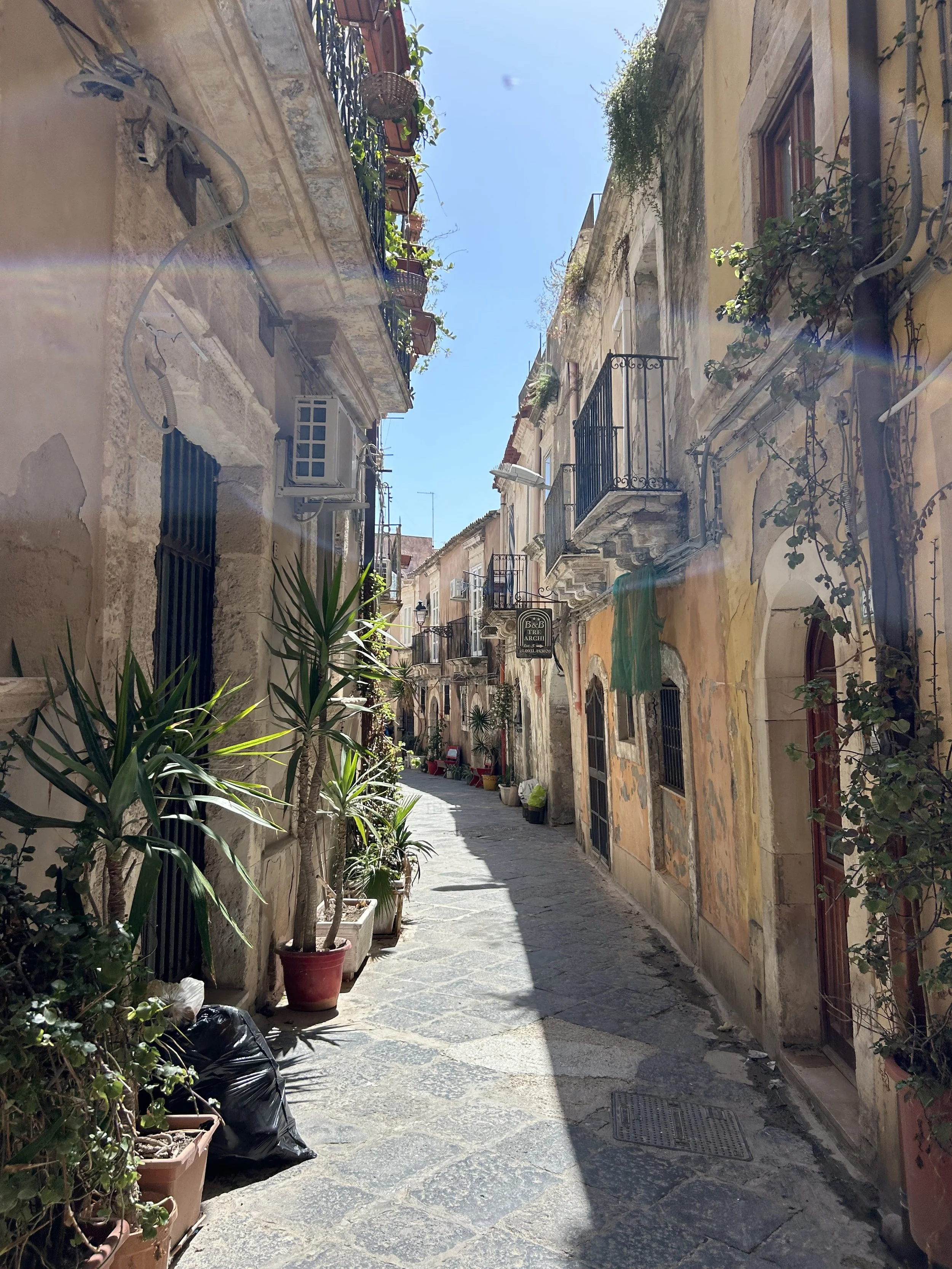 Historic street in Sicily