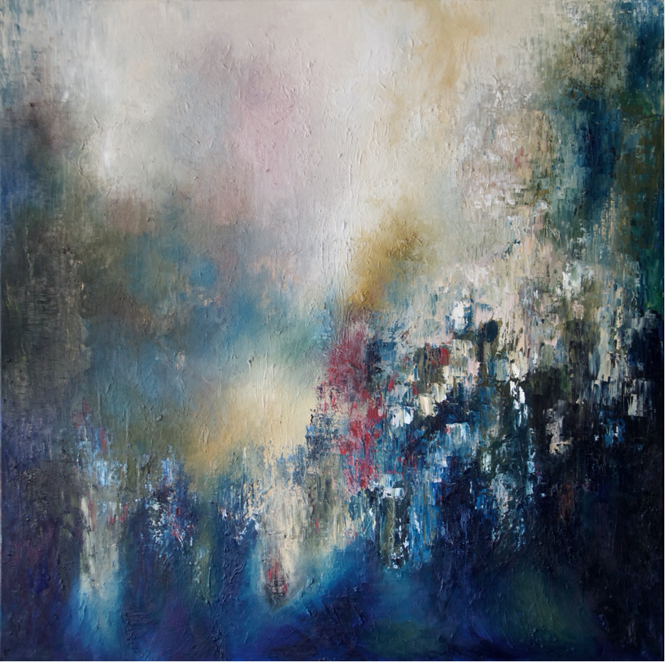 Blue Print, oil on canvas, 120 x 120 cm, 2015