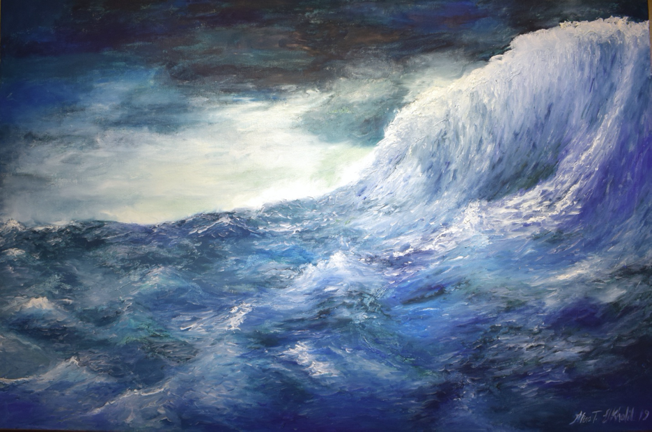 MAWJA, oil on canvas, 120 x 80 cm, 2019