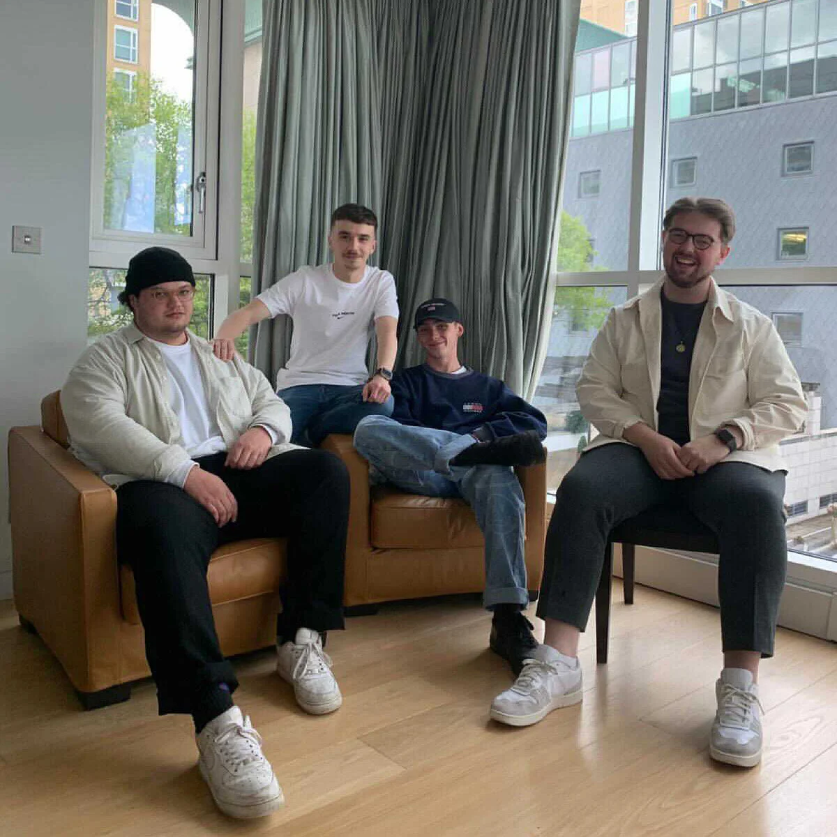 The X Collab co-founders. From left to right: Darragh, Andrei, Josh, Brandon. Source: X Collab.