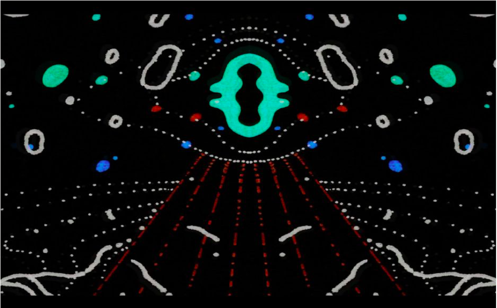 Secret Circuit. Series of drawings animated in Rorschach (HD 1920 x 1280) Duration 41m29s. 2021. Source: Sapling Gallery.