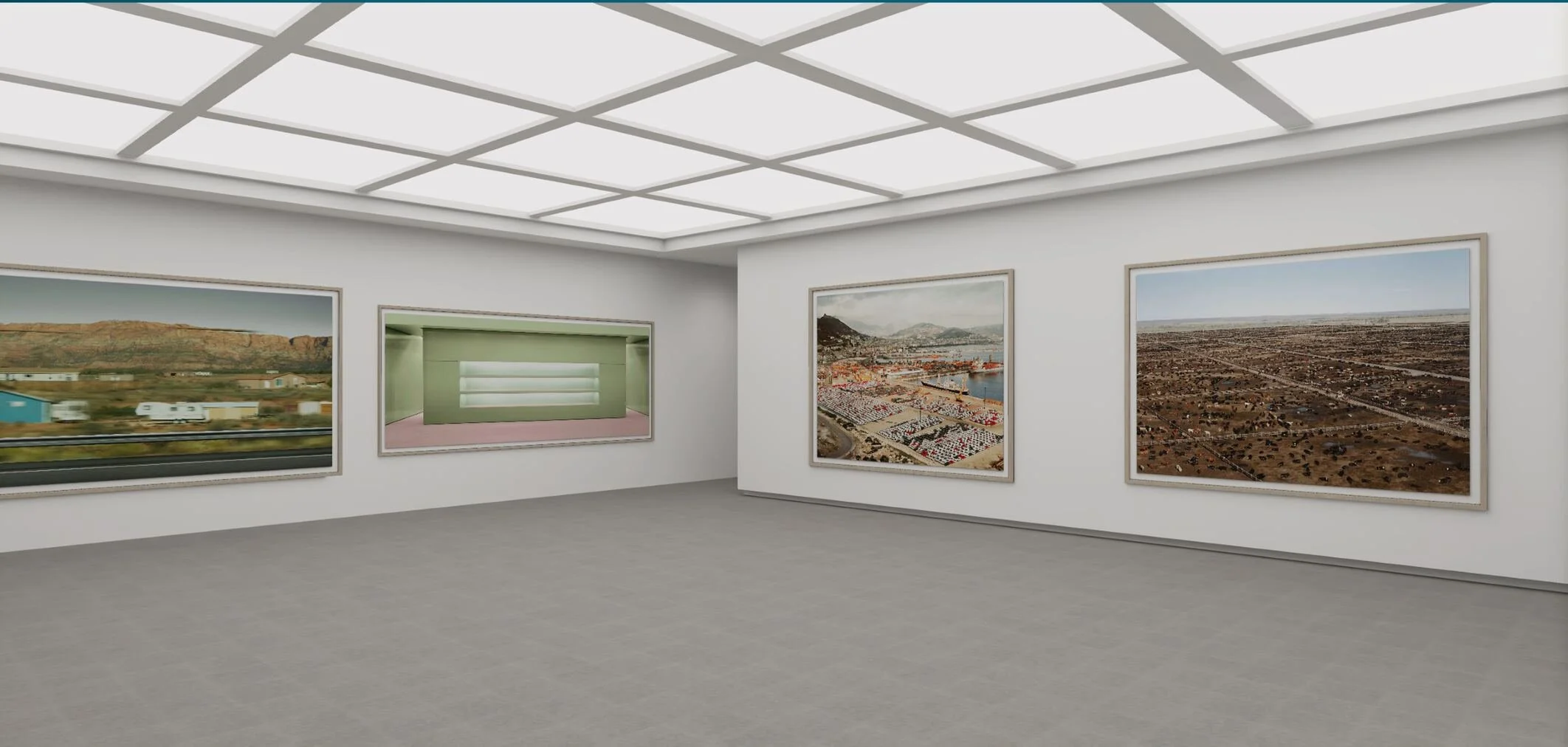 theVOV’s virtual representation of Andreas Gursky’s 2018 exhibition, Hayward Gallery on Vortic (2021).