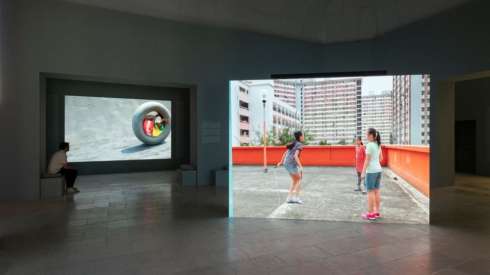 Installation view: Francis Alÿs, The Nature of the Game, 2022. Belgium Pavilion, La Biennale di Venezia. Courtesy © Francis Alÿs. Photo by Roberto Ruiz.