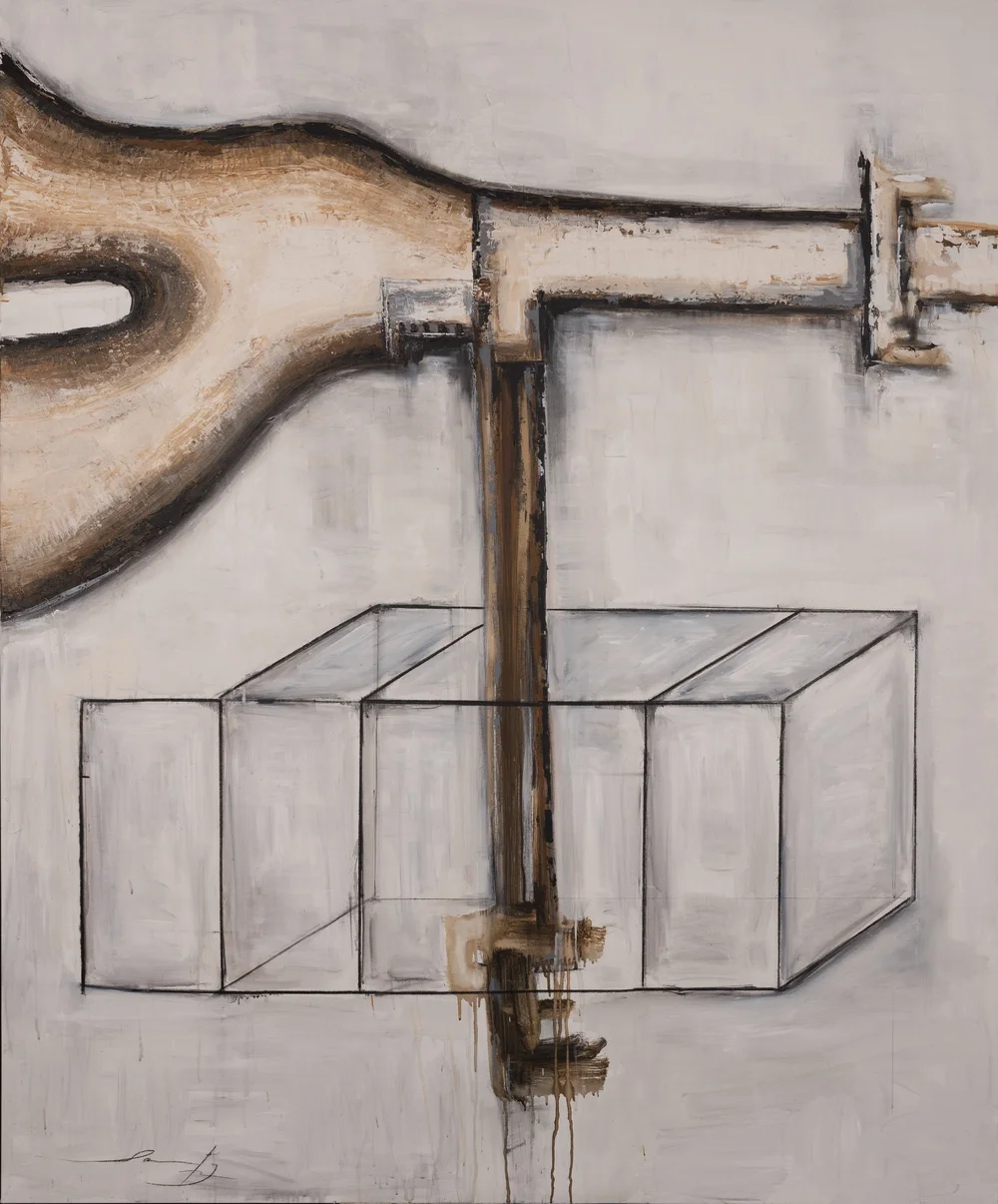 Encrucijada, 2022. Mixed media on canvas, 70.9 x 59 in.&nbsp;