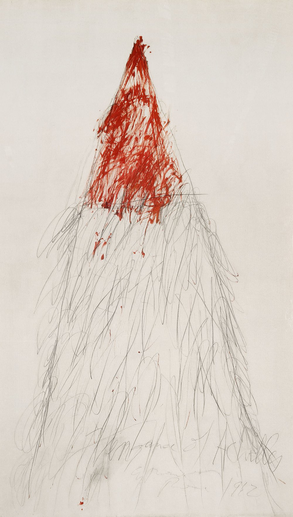 Cy Twombly, Vengeance of Achilles, 1962. Source: Cy Twombly Foundation. 
