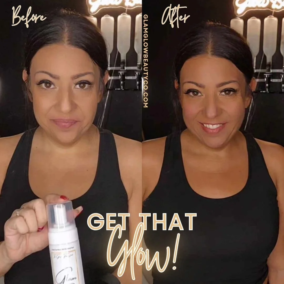 Instant ✨️Golden Glow✨️ with Glam Glow on the Go! #tanskin #tanned #amazonbeauty #amazonfinds #smallbusiness #smallbeautybusiness #selftanningtips #selftanning #selftanningmousse #selftanner #selftan