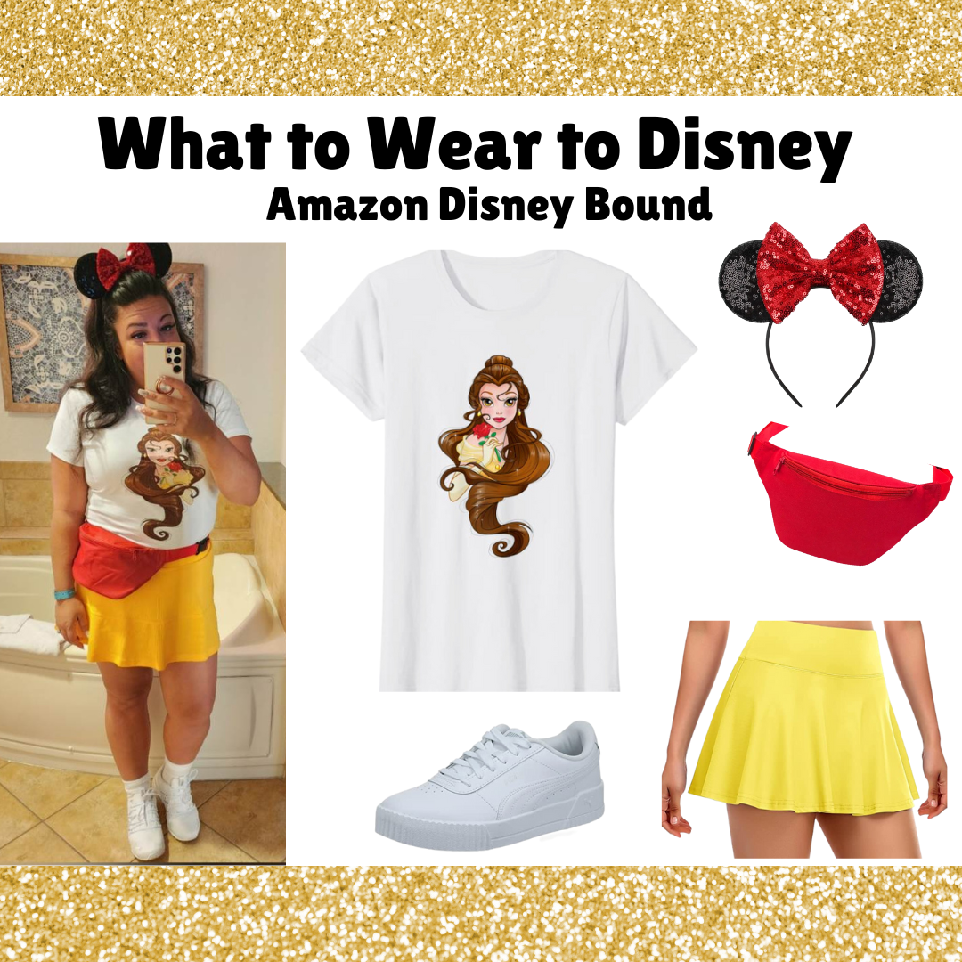What to wear to Disney- Belle Disney Bound form Amazon