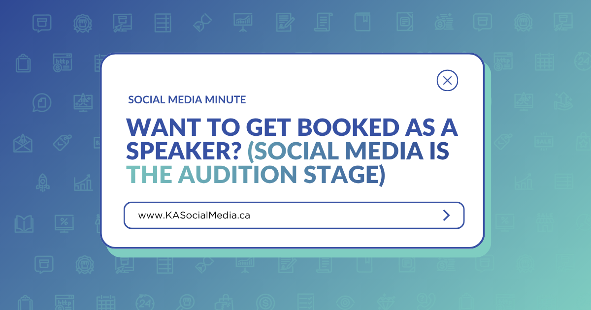 Want to Get Booked as a Speaker? Social Media is the Audition Stage