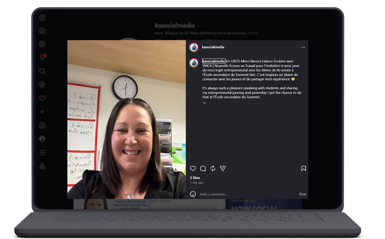Selfie of Kerra of KA Social Media on her social media profile