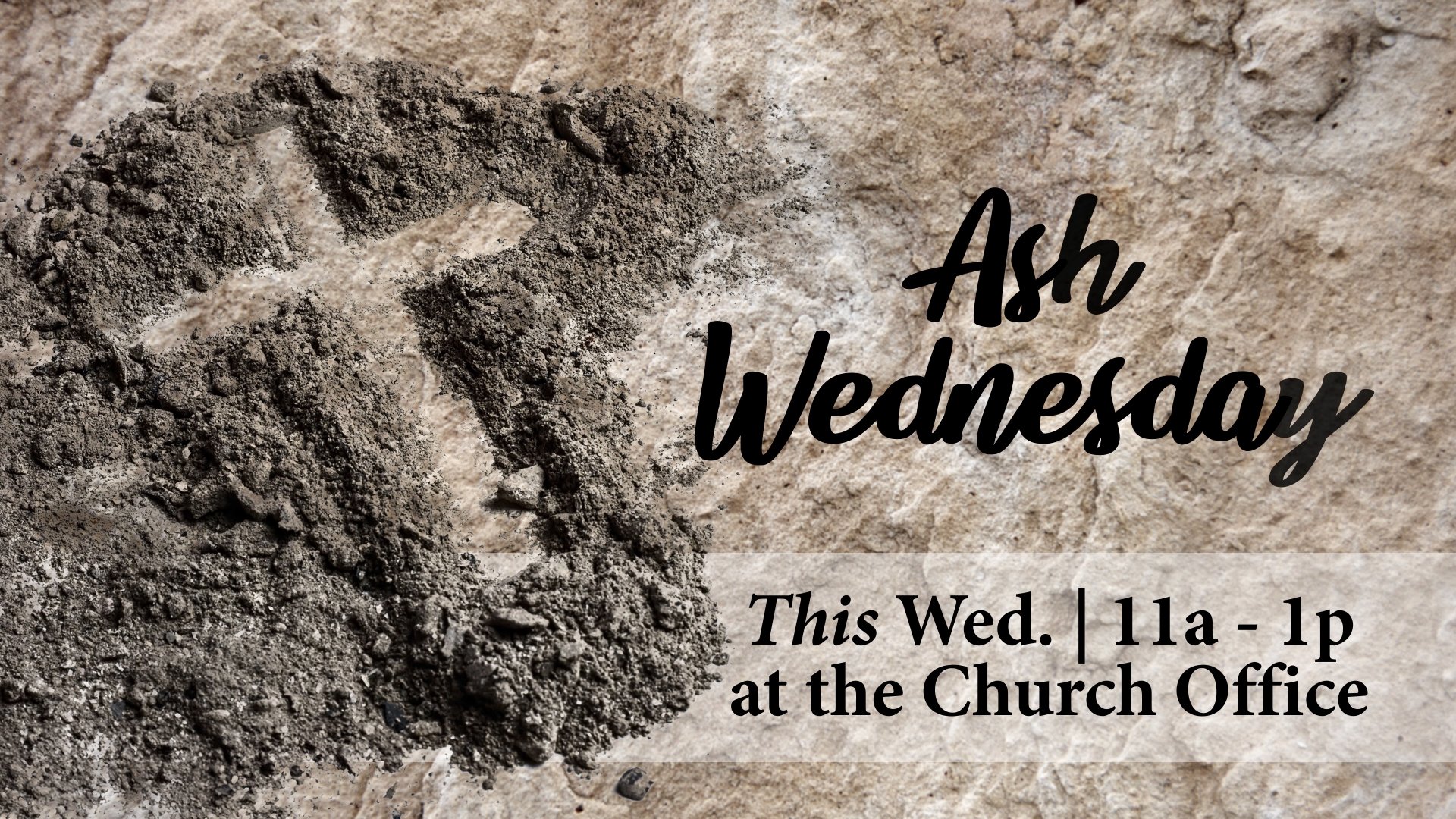 Ash Wednesday graphic