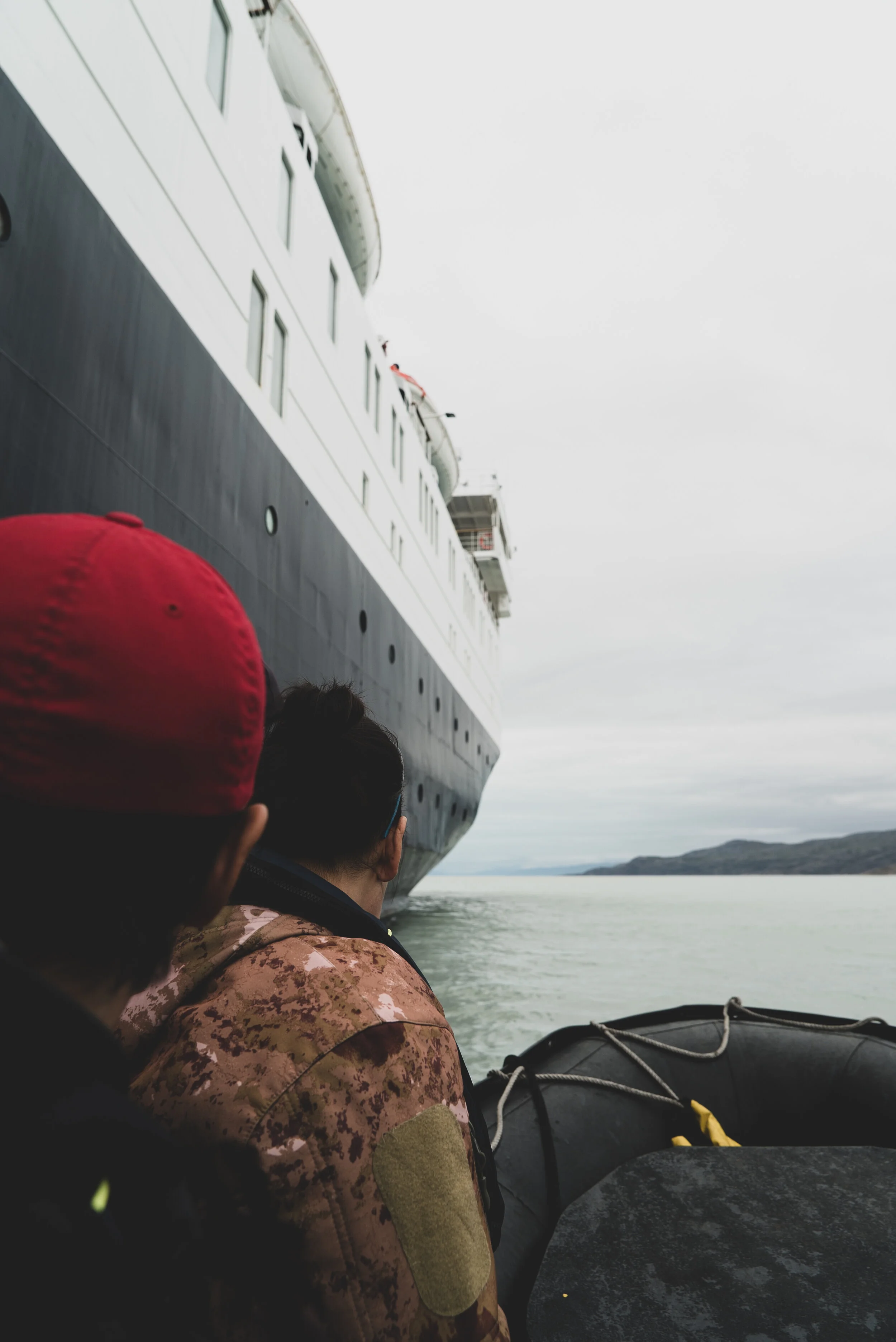 Excitement settles in as we prepare to set foot onto the Ocean Endeavour.