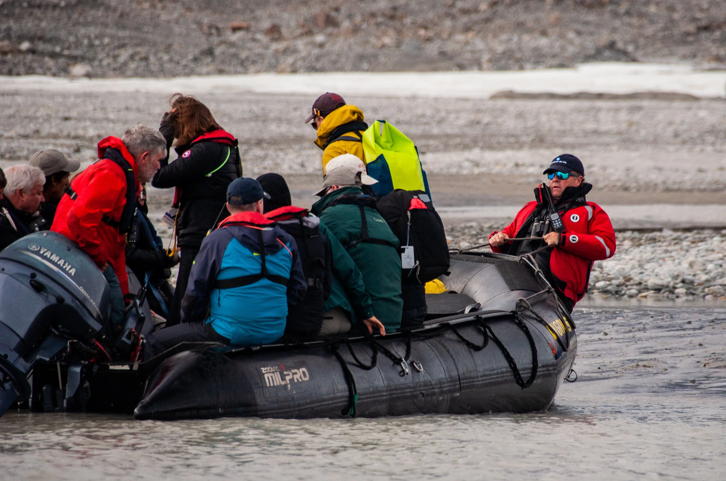 And this, my friends, is a wet landing. More for some than others.