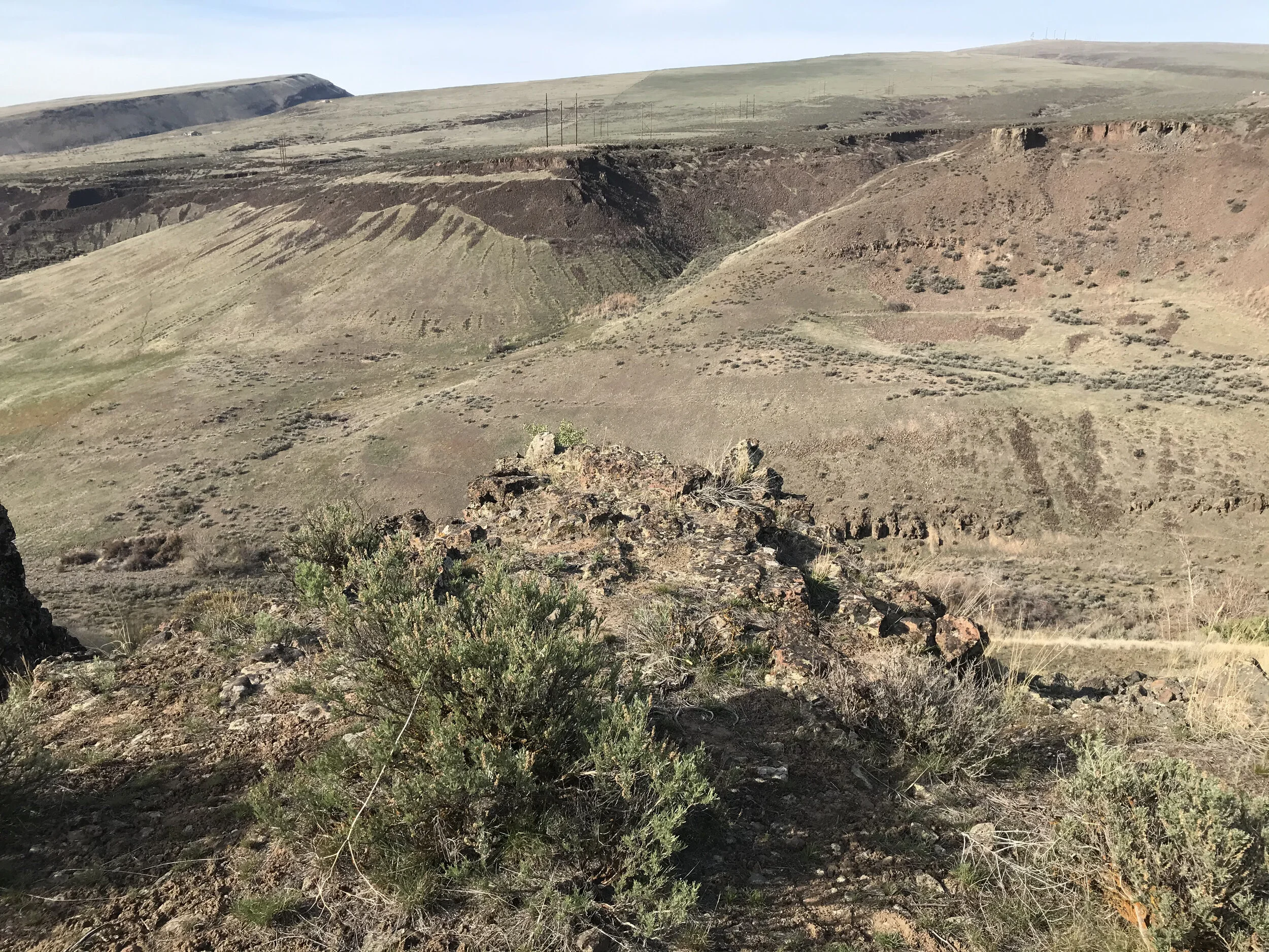 Sagebrush covered hillside, Hwy 97