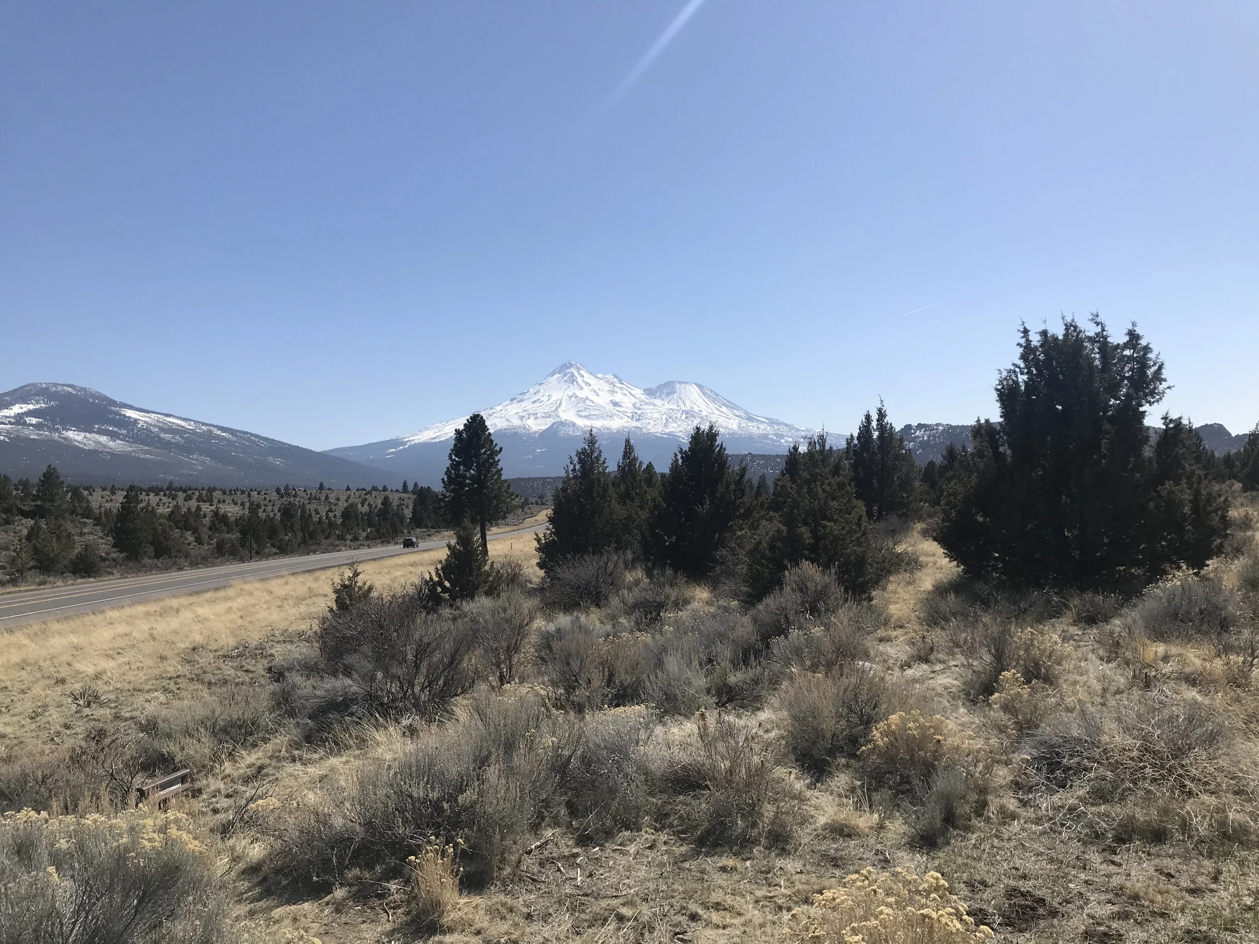 Further down Hwy 97 coming into Mt Shasta