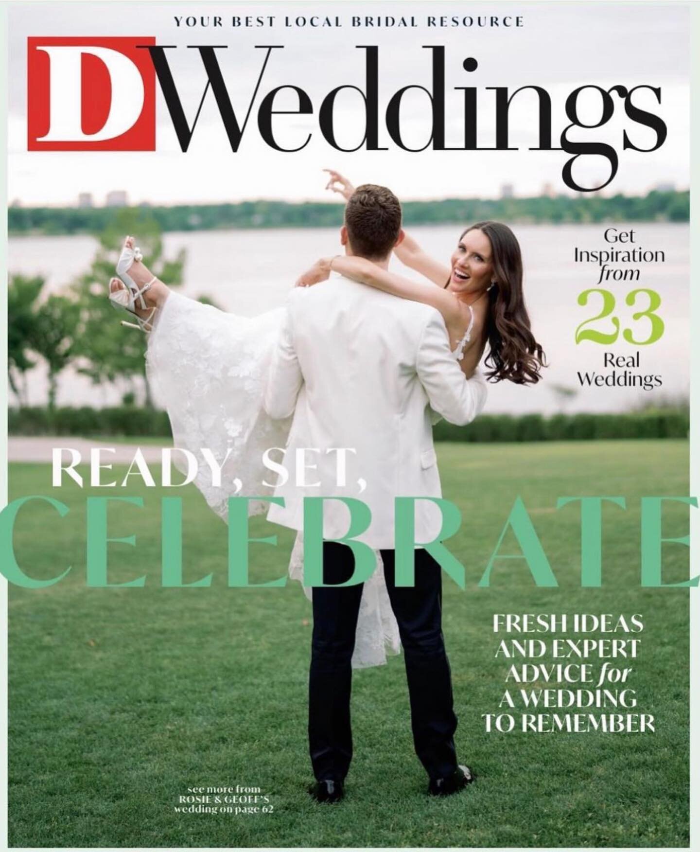 We made the cover of @dweddings with our STUNNING bride @rosie_dunham 🫶🏼 So honored to have another cover with @dweddings 🤍 we got to work with the BEST TEAM on this wedding and our hearts are so full! 

Planning &amp; Design: @Engagedeventsdallas