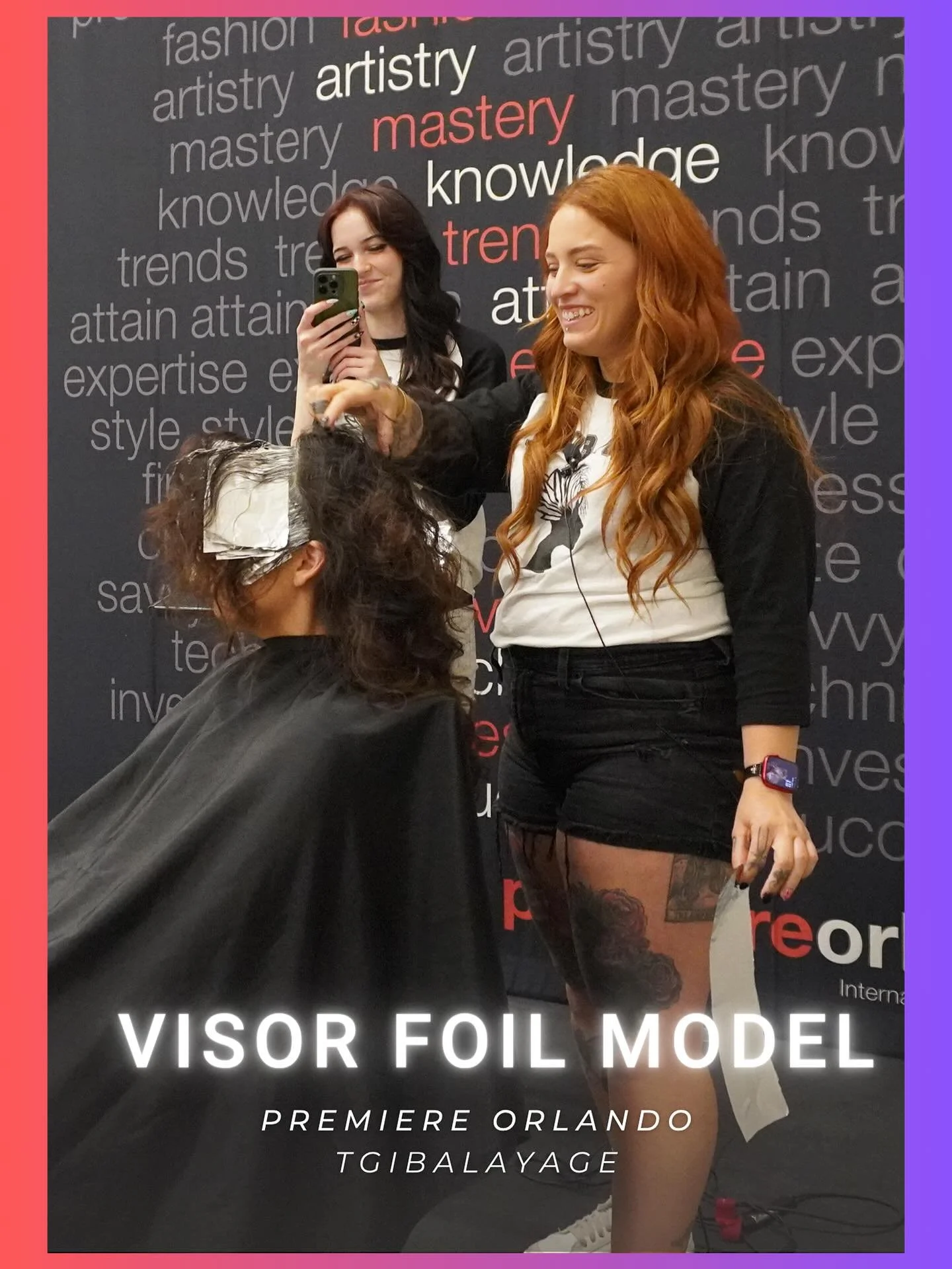Did you catch @spookygoodhair on stage yesterday? 👀

She&rsquo;s been using the Visor Foil behind the chair @sass.salon.spa for 4 years&mdash;and it&rsquo;s transformed her business. From client retention to faster placement to customizable colors, 