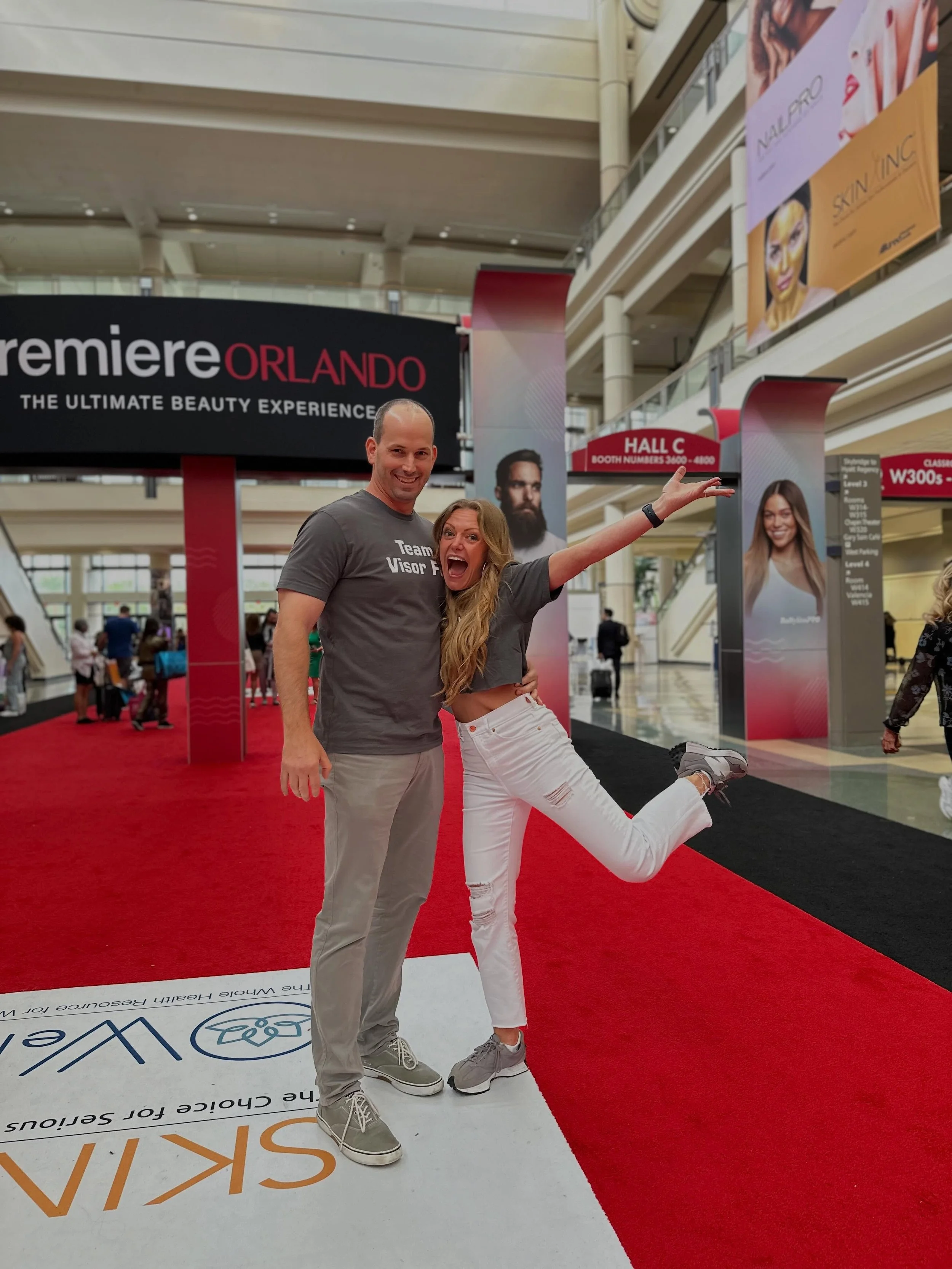 Please say hi to my tour guide if you see him wandering the halls of Premiere Orlando. 🤍

He&rsquo;s not a hairdresser&hellip;
but somehow he can tell you more about extensions and cuticle direction than half of us who do hair. 😂

Cheers to our fea