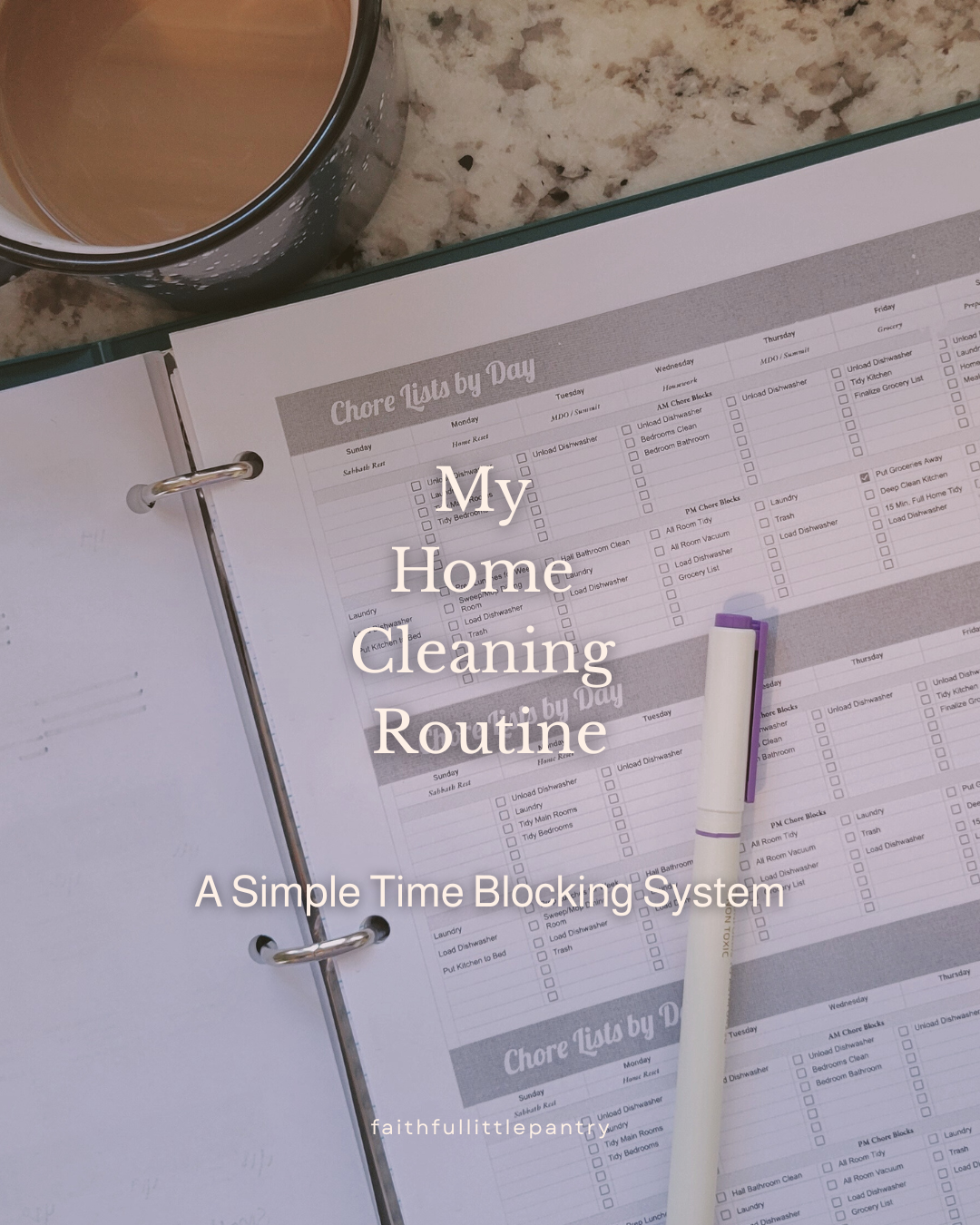 My Home Cleaning Routine | A Simple Time Blocking System