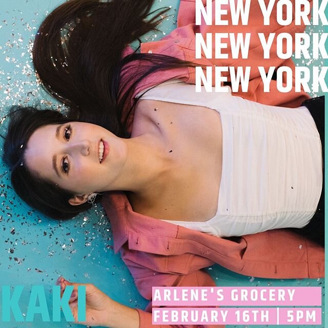 Start spreading the news✨ New York friends!! Playing a show @arlenesgrocery and would LOVE to see you there // ticket link in bio💗💗