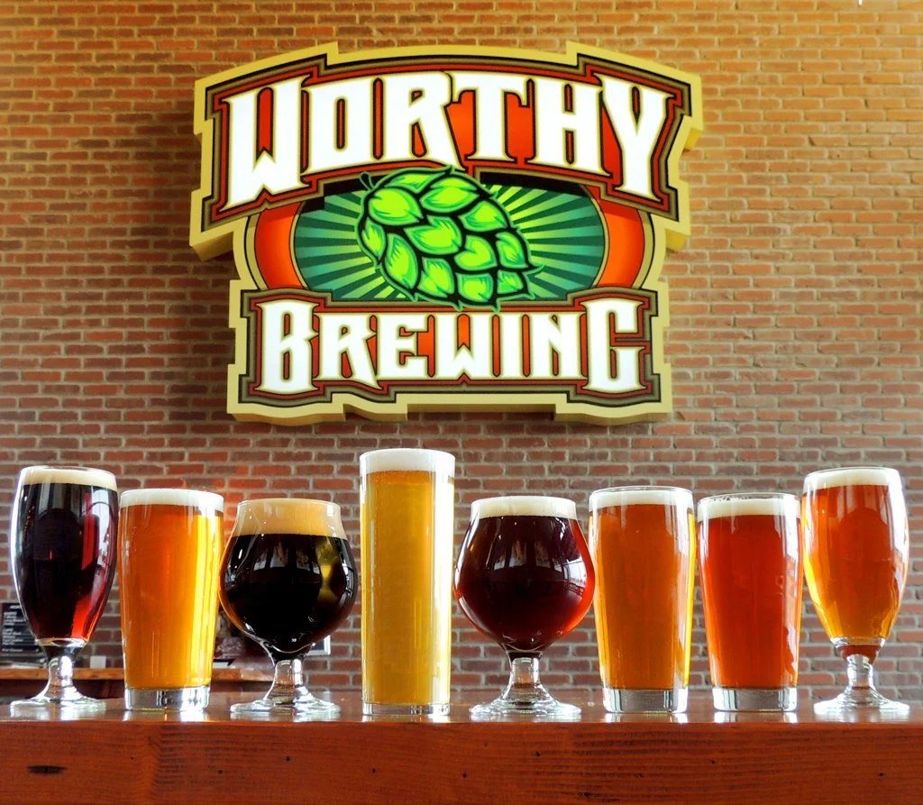 Shipe in the Star Bar at Worthy Brewing