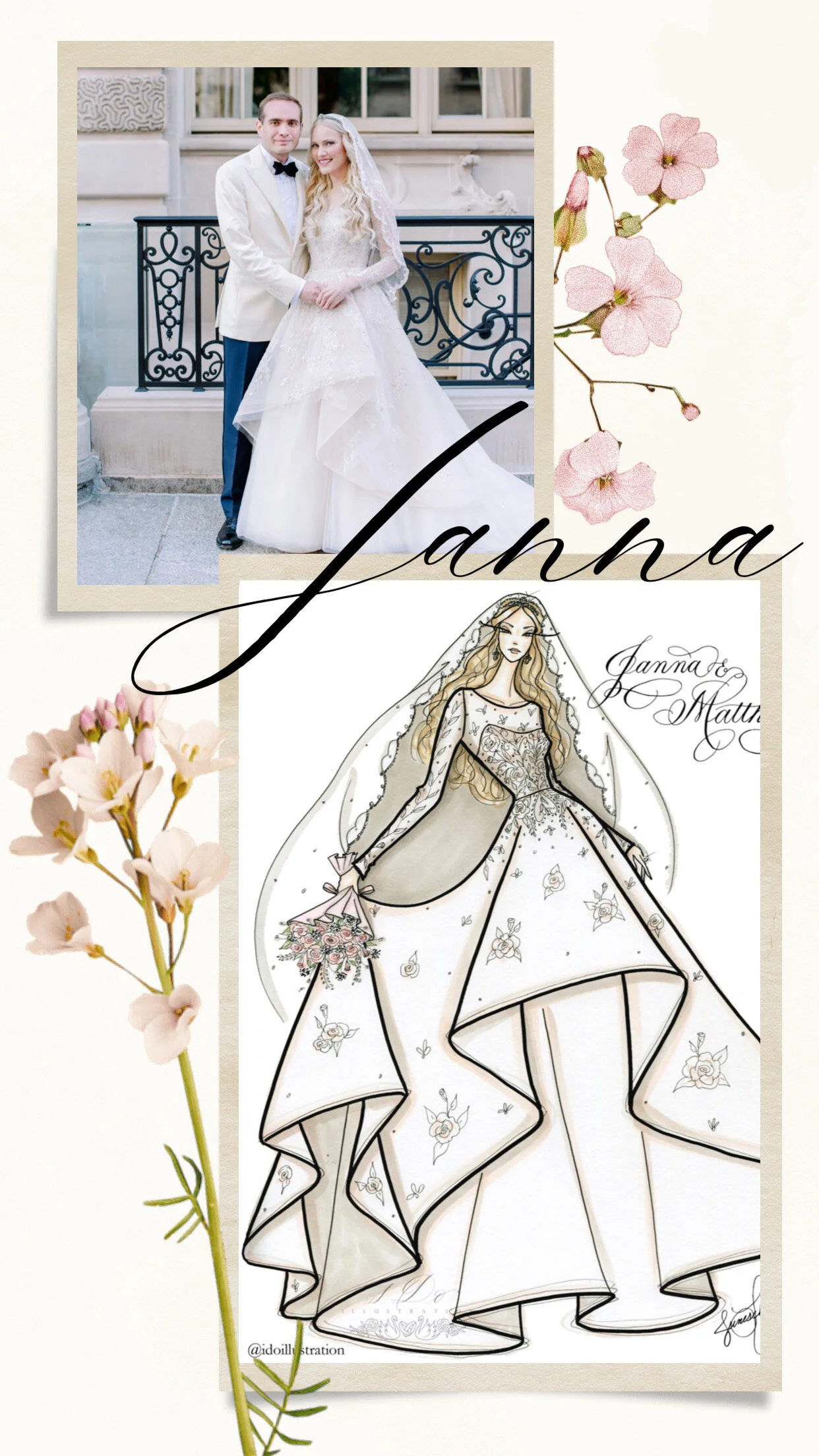Our Brides  I Do Illustration