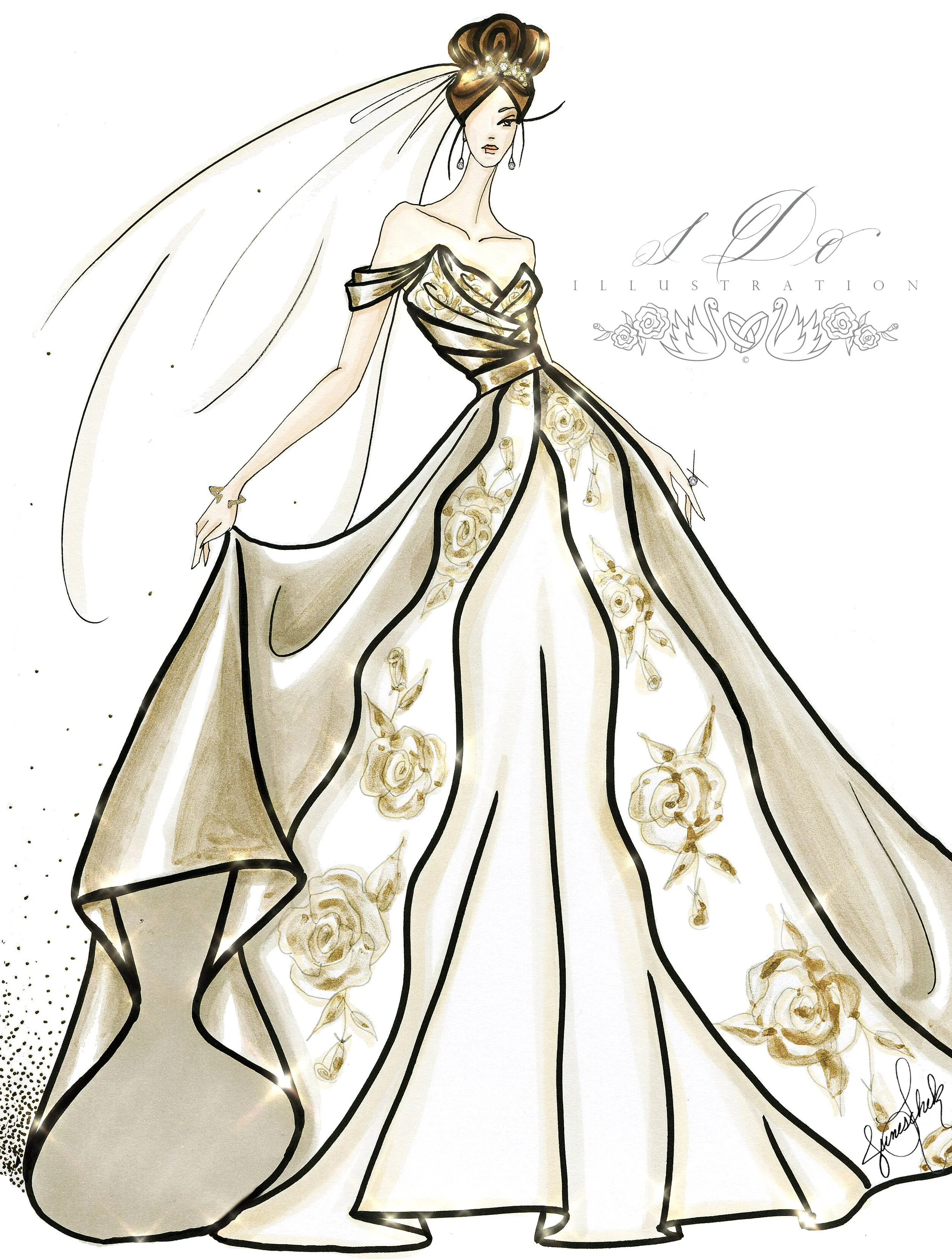 green emerald velvet dress Fashion Design Figure Template Sketchbook: 470 Large Female Figure Template  for Sketching Your Dream Wedding Dress Design Styles