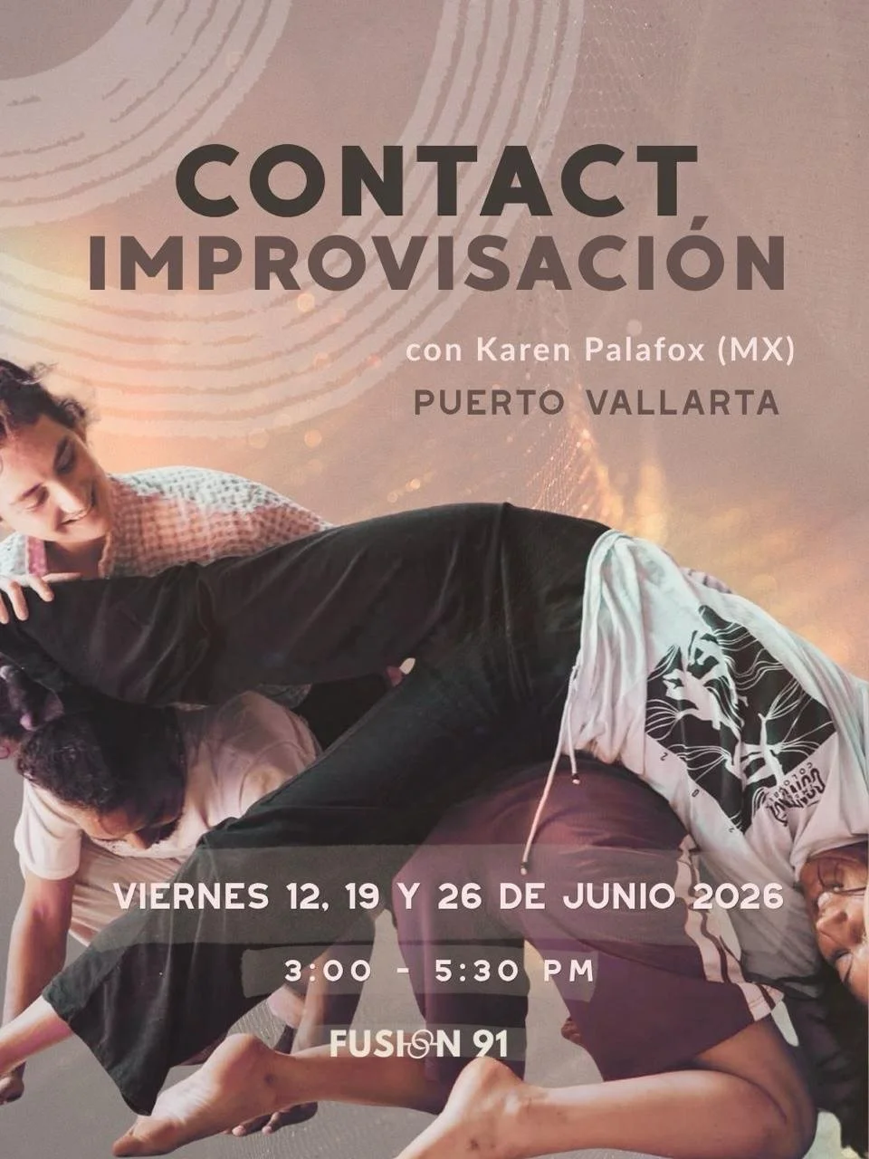 Clases de 𝗖𝗢𝗡𝗧𝗔𝗖𝗧 𝗜𝗠𝗣𝗥𝗢𝗩𝗜𝗦𝗔𝗖𝗜𝗢𝗡 en Puerto Vallarta ✌🏽⭐️🐙

Hola! Estar&eacute; compartiendo una serie de clases de Contact Improvisaci&oacute;n. Te invito a aprovechar esta oportunidad para acercarte o profundizar en esta hermosa