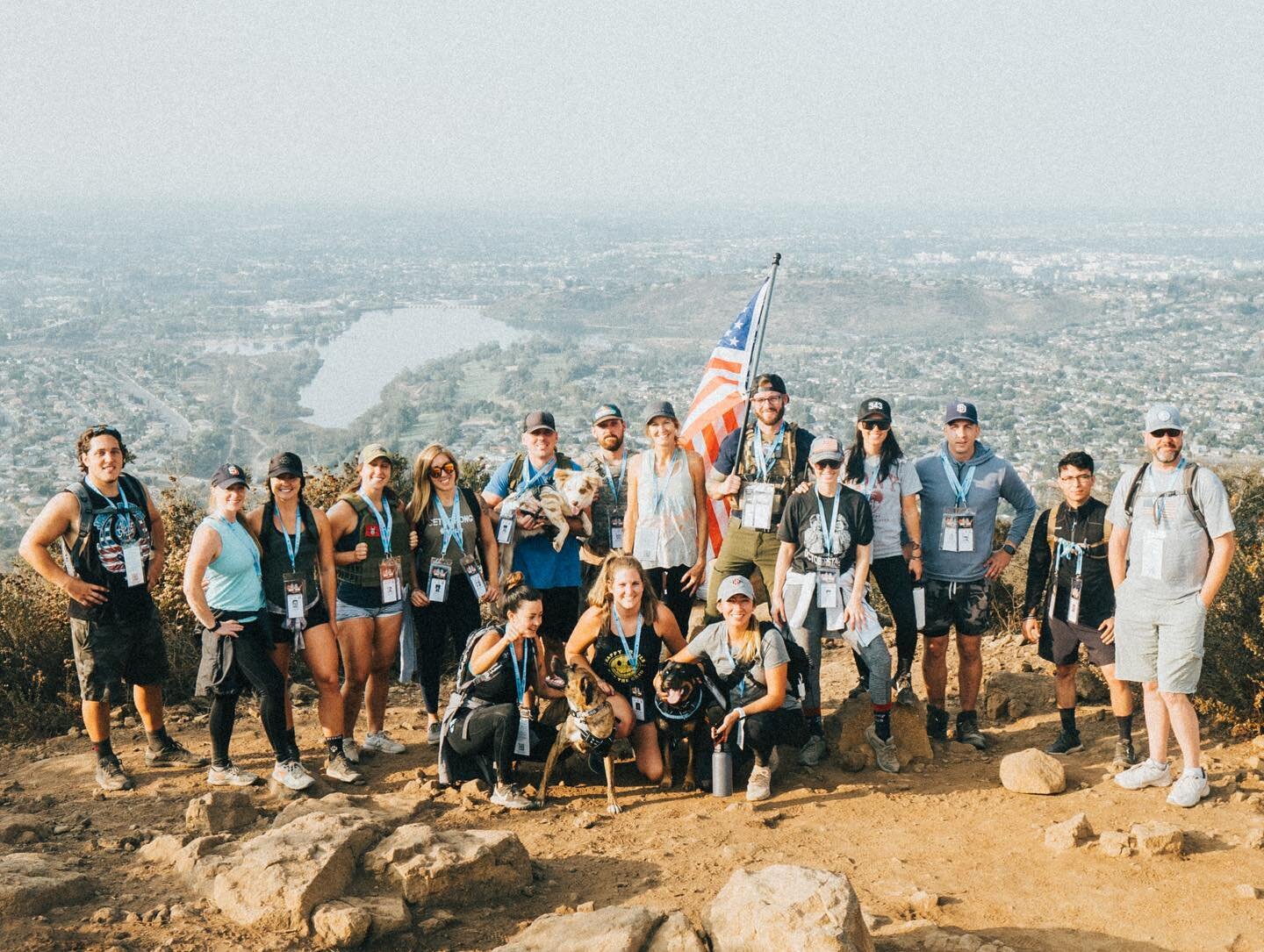 United We Stand, Divided We Fall

Incredible 9/11 Memorial Hike up the backside of Cowles Mountain, San Diego&rsquo;s highest peak. 1500&rsquo;+ to simulate the 110 stories of the Twin Towers. We each climbed for one or two fallen FDNY firefighters t