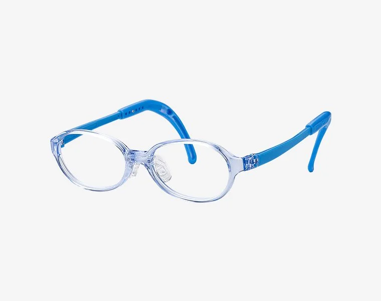 TKAC37 Crystal Blue with Blue Silicone Arms — Tomato Glasses