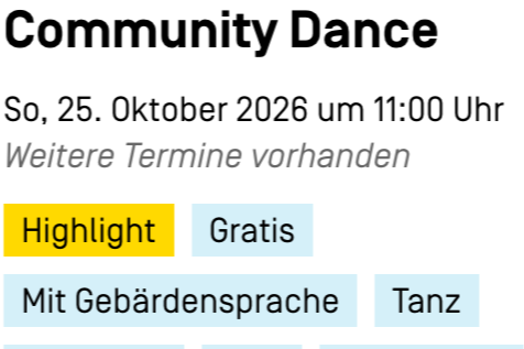 COMMUNITY DANCE  