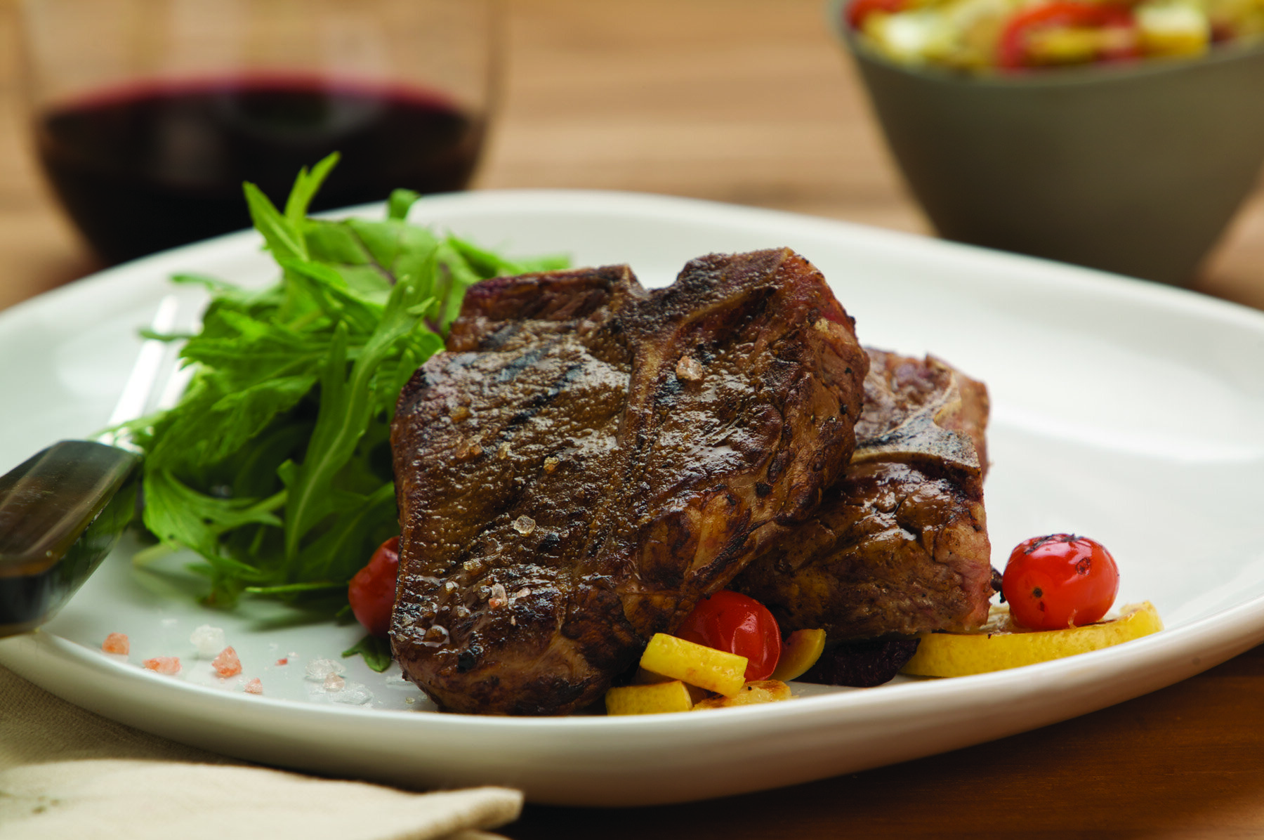 Lori Finch - Garlic and Fennel Rubbed Loin Chops with Grilled Lemon and Tomato Compote.jpg