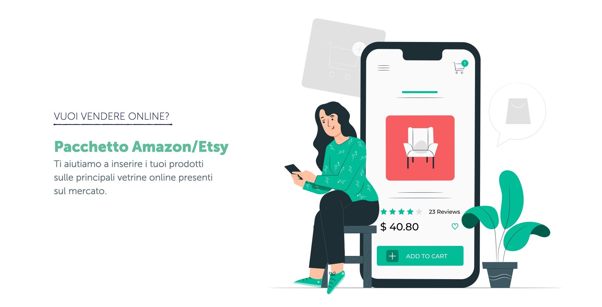 Pacchetto commerce Amazon e Etsy