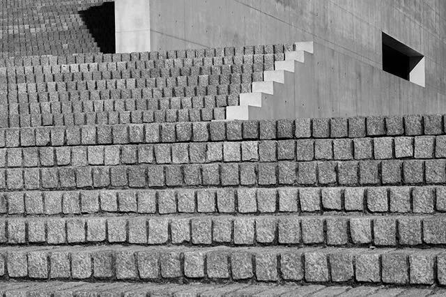 Tadao Ando&rsquo;s pavilion for Walter De Maria&rsquo;s Seen/Unseen Known/Unknown sculpture. Basically two polished granite spheres in that recess up in the top-right corner of the photo. Part of the Benesse Art site on Naoshima Island. The place blu